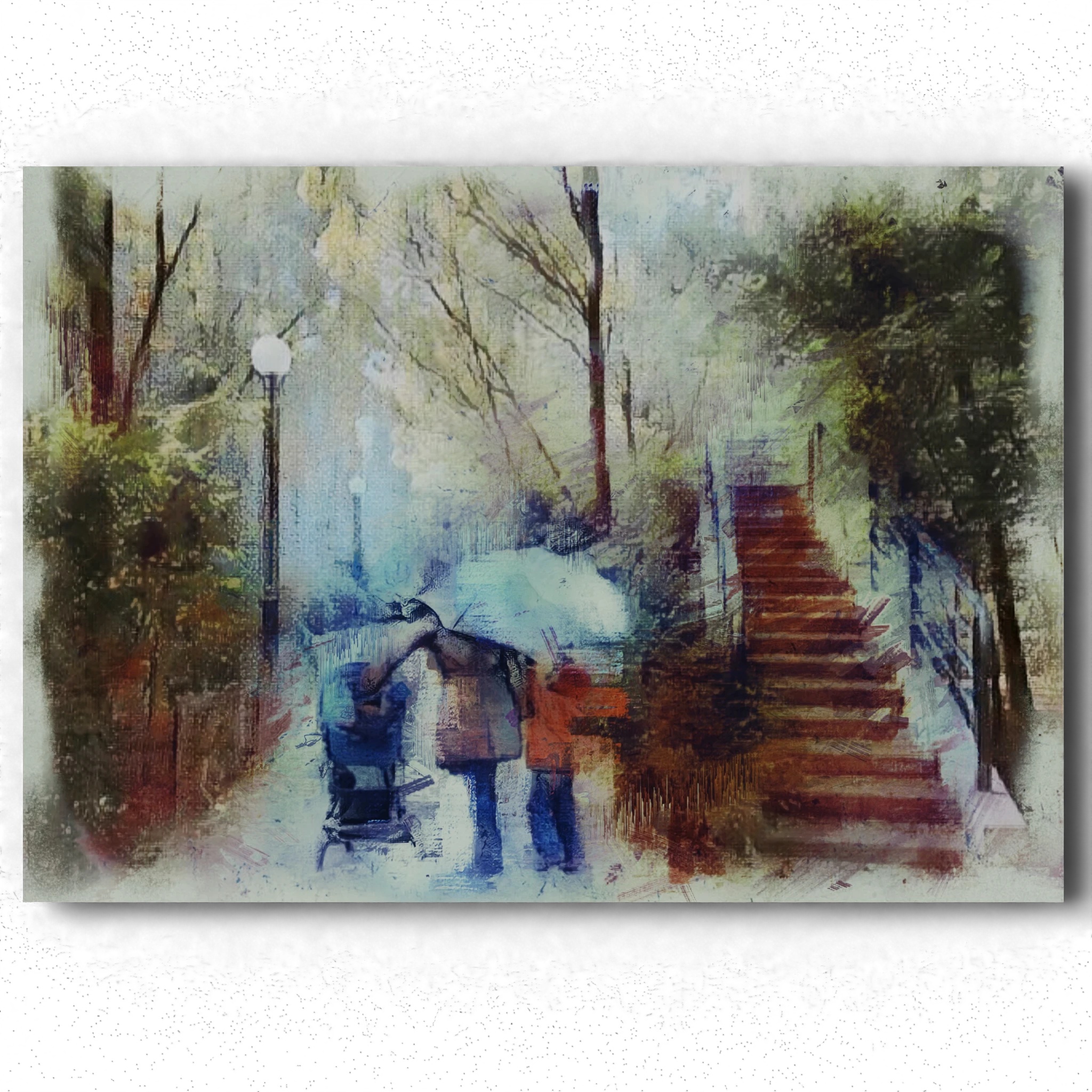 Ballade sous la pluie, la coulée verte, Paris — Arnaud Quercy
