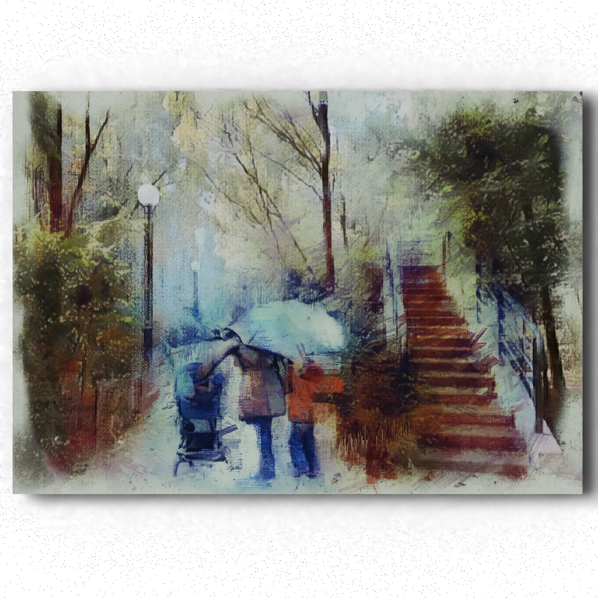 Ballade sous la pluie, la coulée verte, Paris — Arnaud Quercy