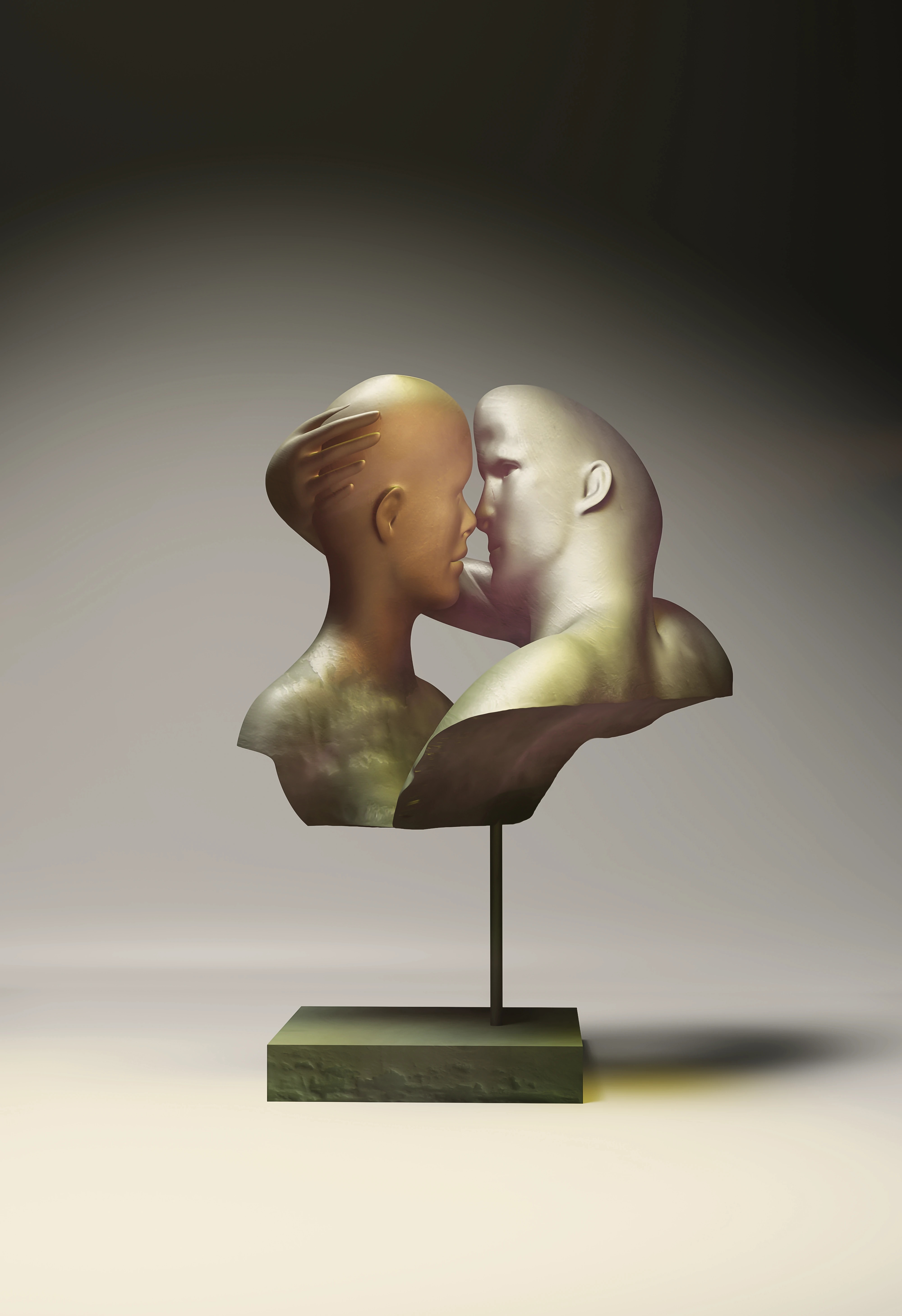 Il bacio - sculpture digitale — Arnaud Quercy