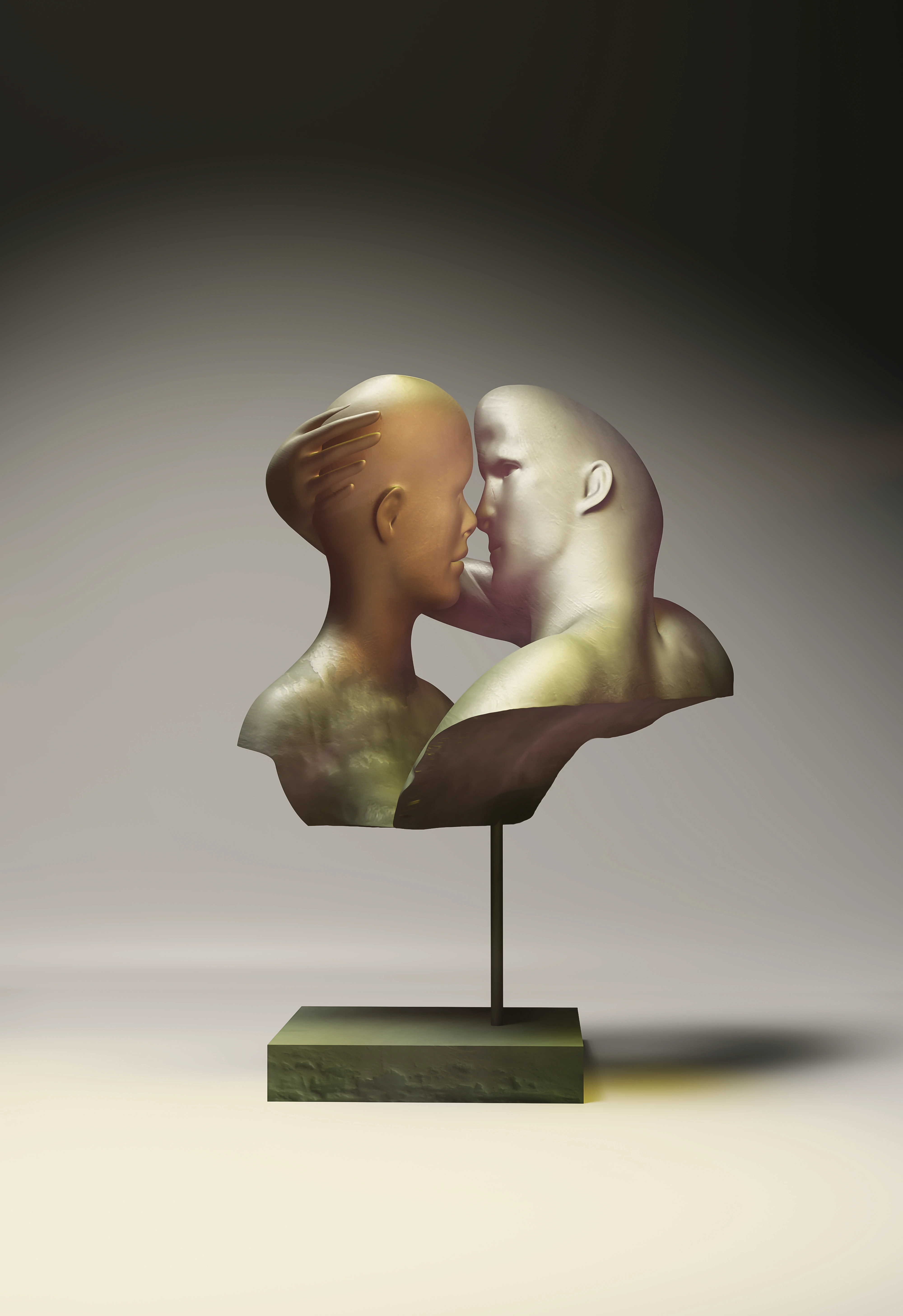 Il bacio - sculpture digitale