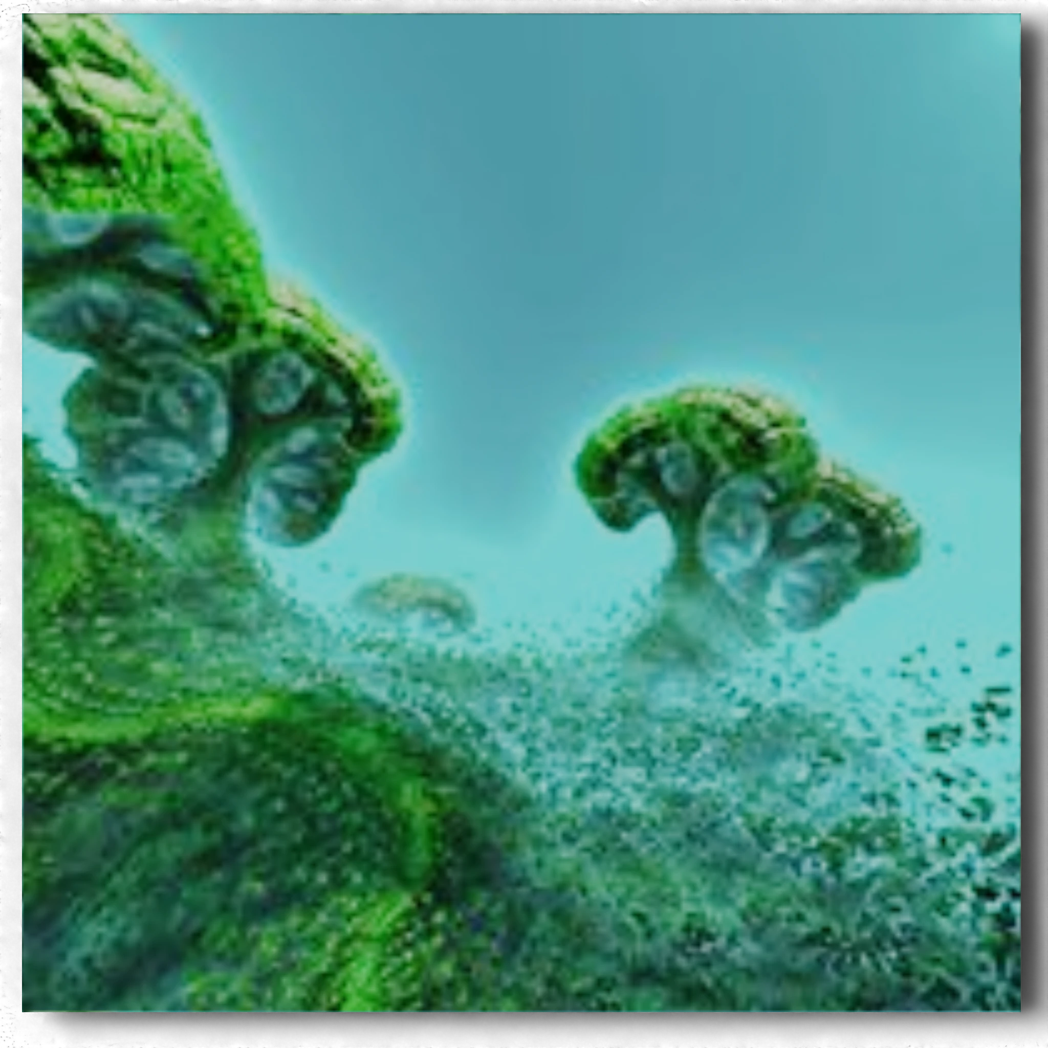 Invitation dans le jardin des Dryades - Essais Fractals
