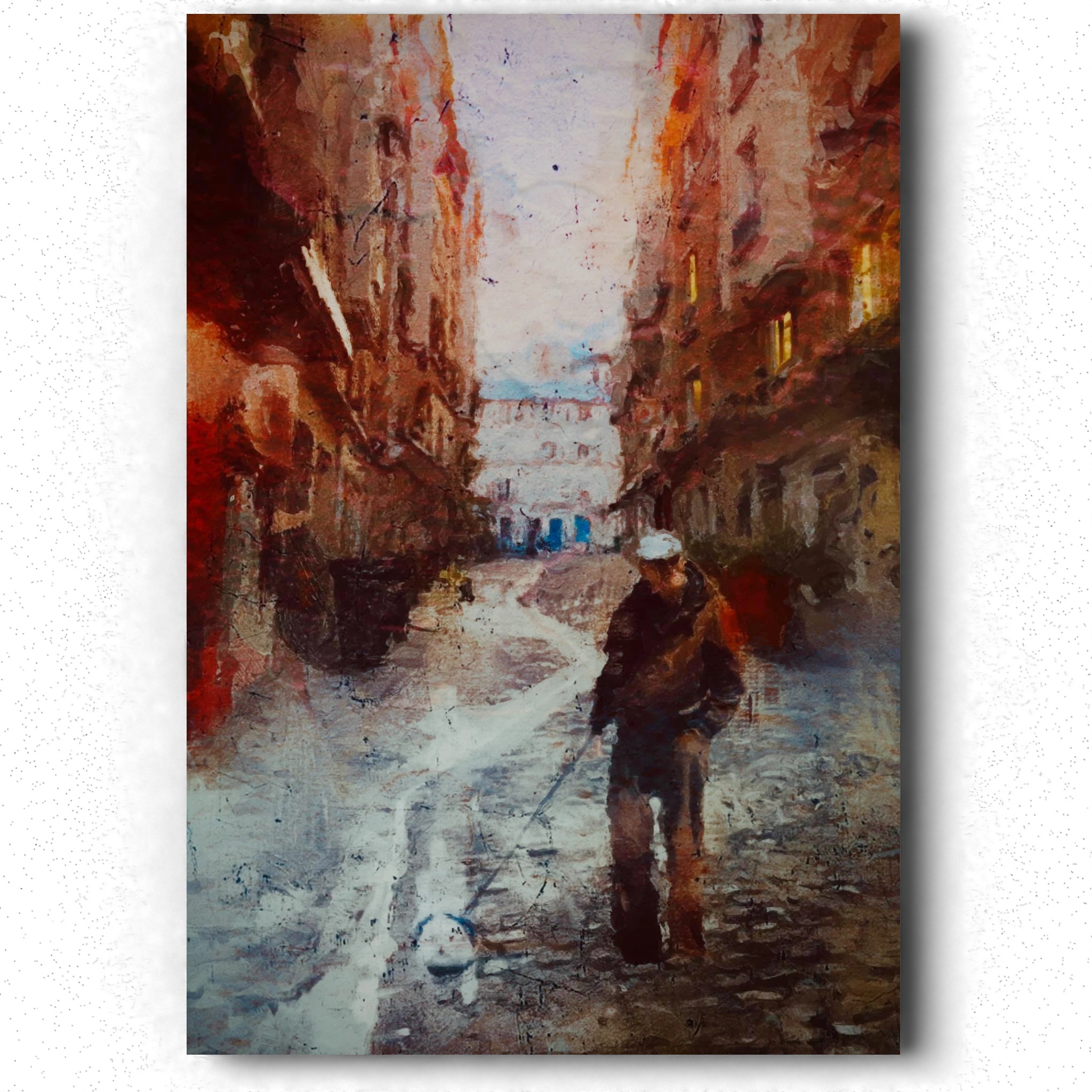 Le Vieil Homme et son chien - Square Vermenouze, Paris — Arnaud Quercy