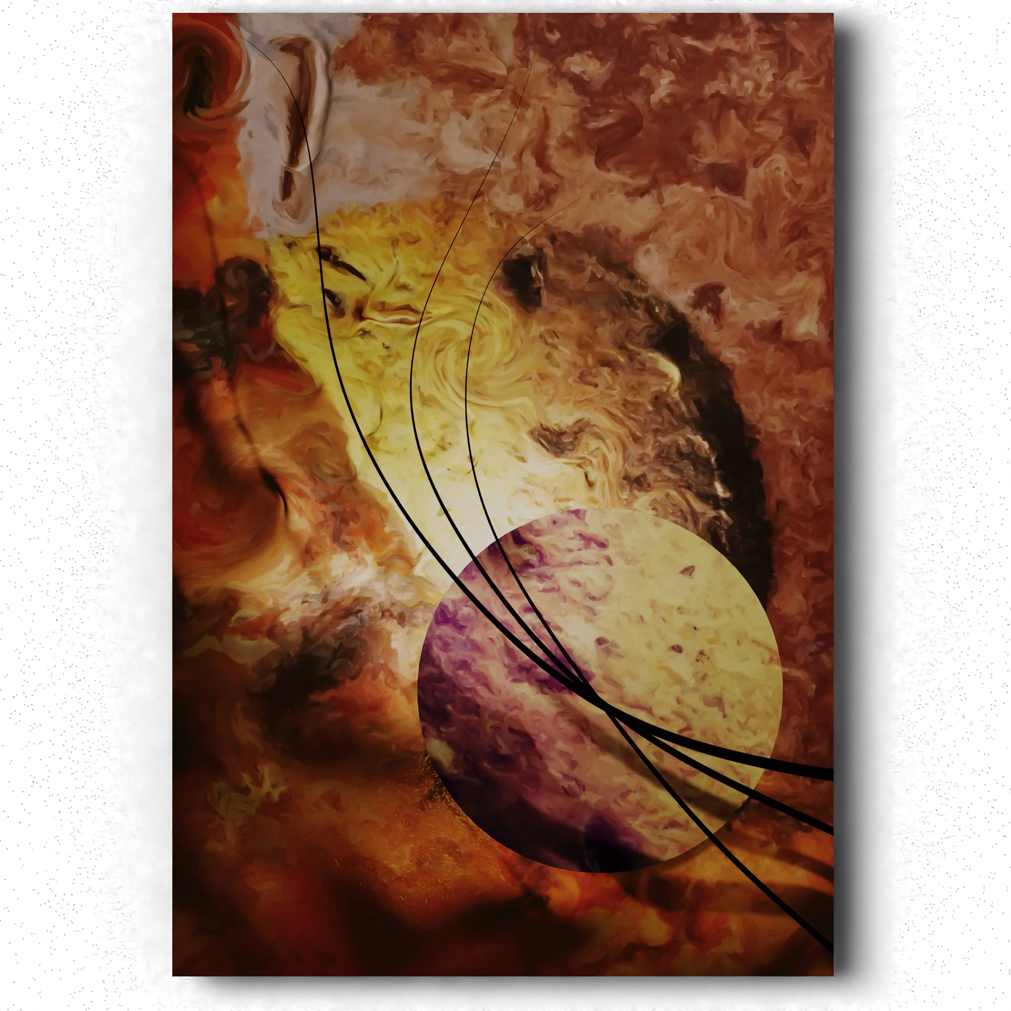 Nouveau Monde - Essai abstrait, peinture relief — Arnaud Quercy