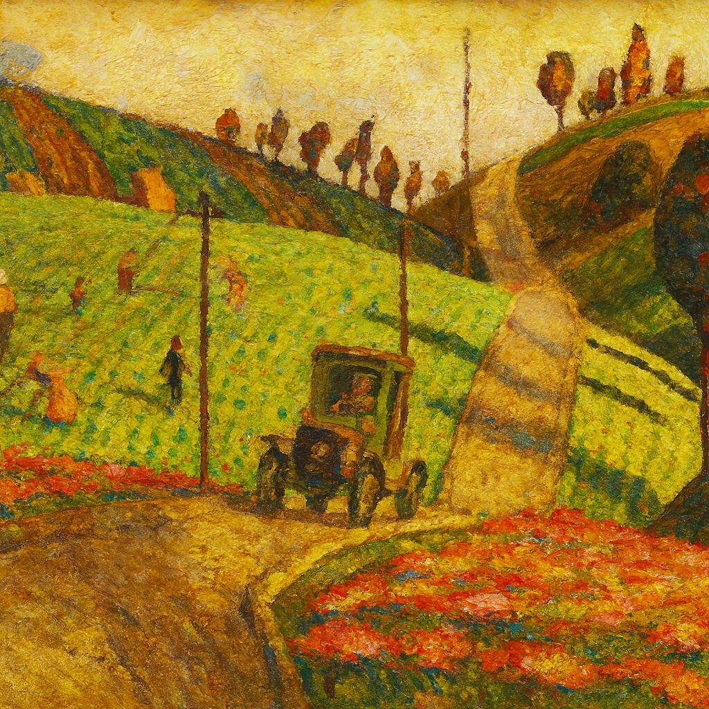Sur la route du village — Arnaud Quercy