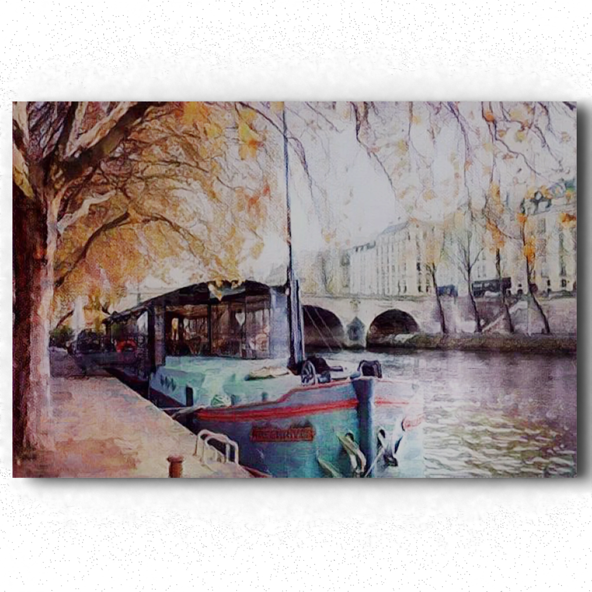 Une Péniche au Pont-Marie, Paris — Arnaud Quercy