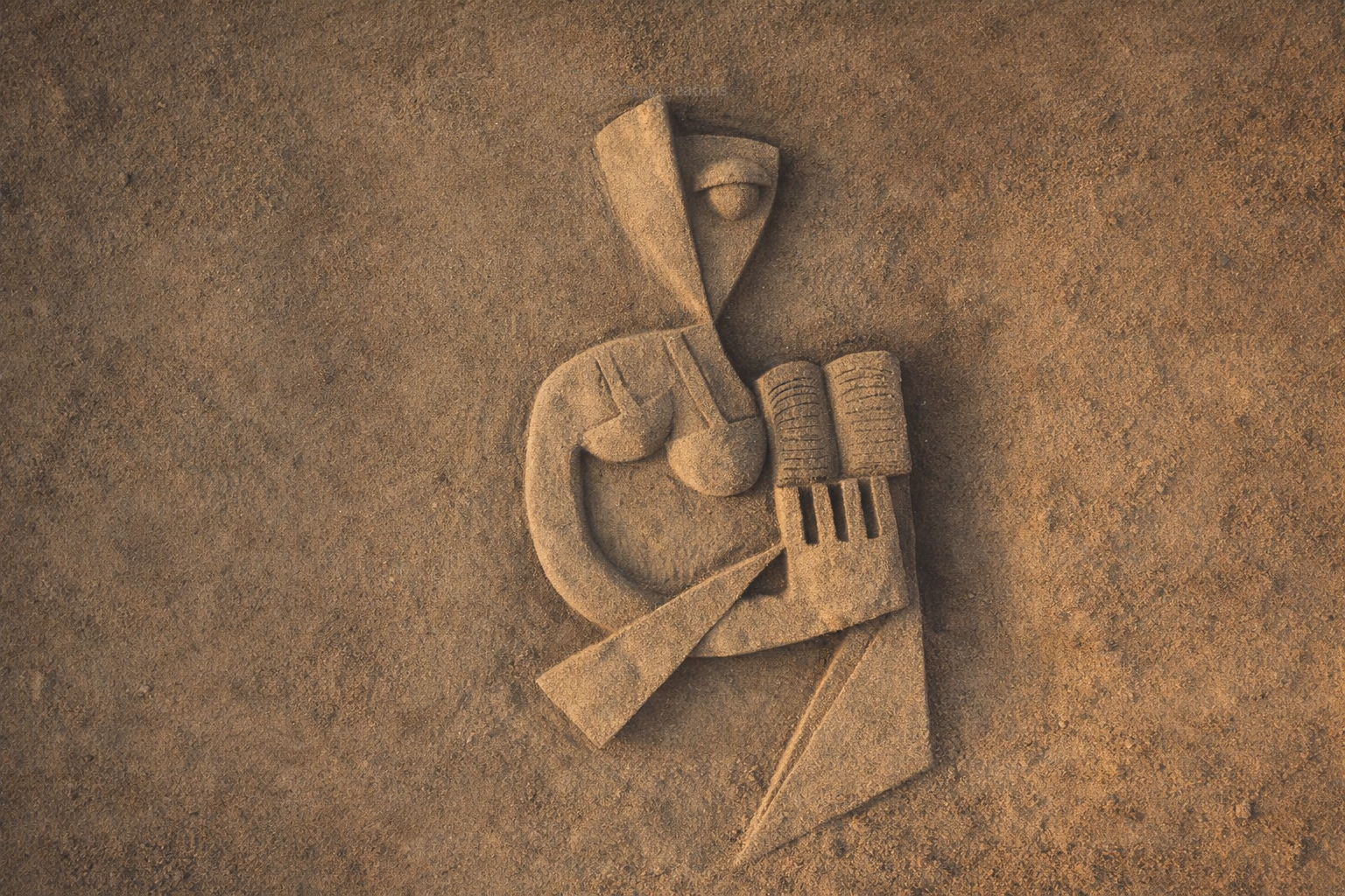 Ephemeral Sand Sculptures on Salou Beach