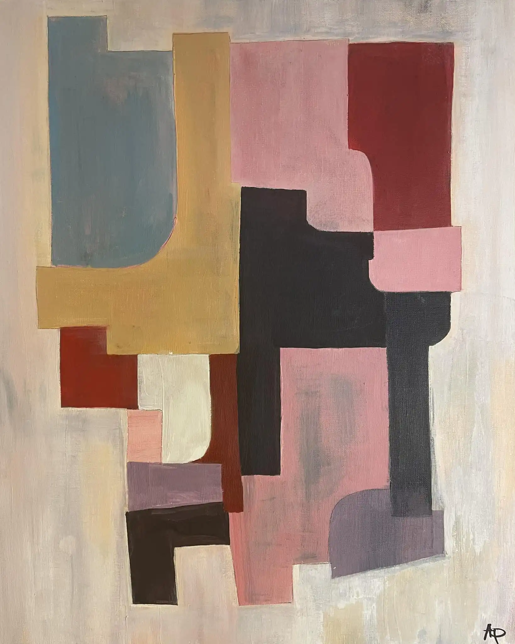 Oil titled Lydian Dance - Modal Composition No 2