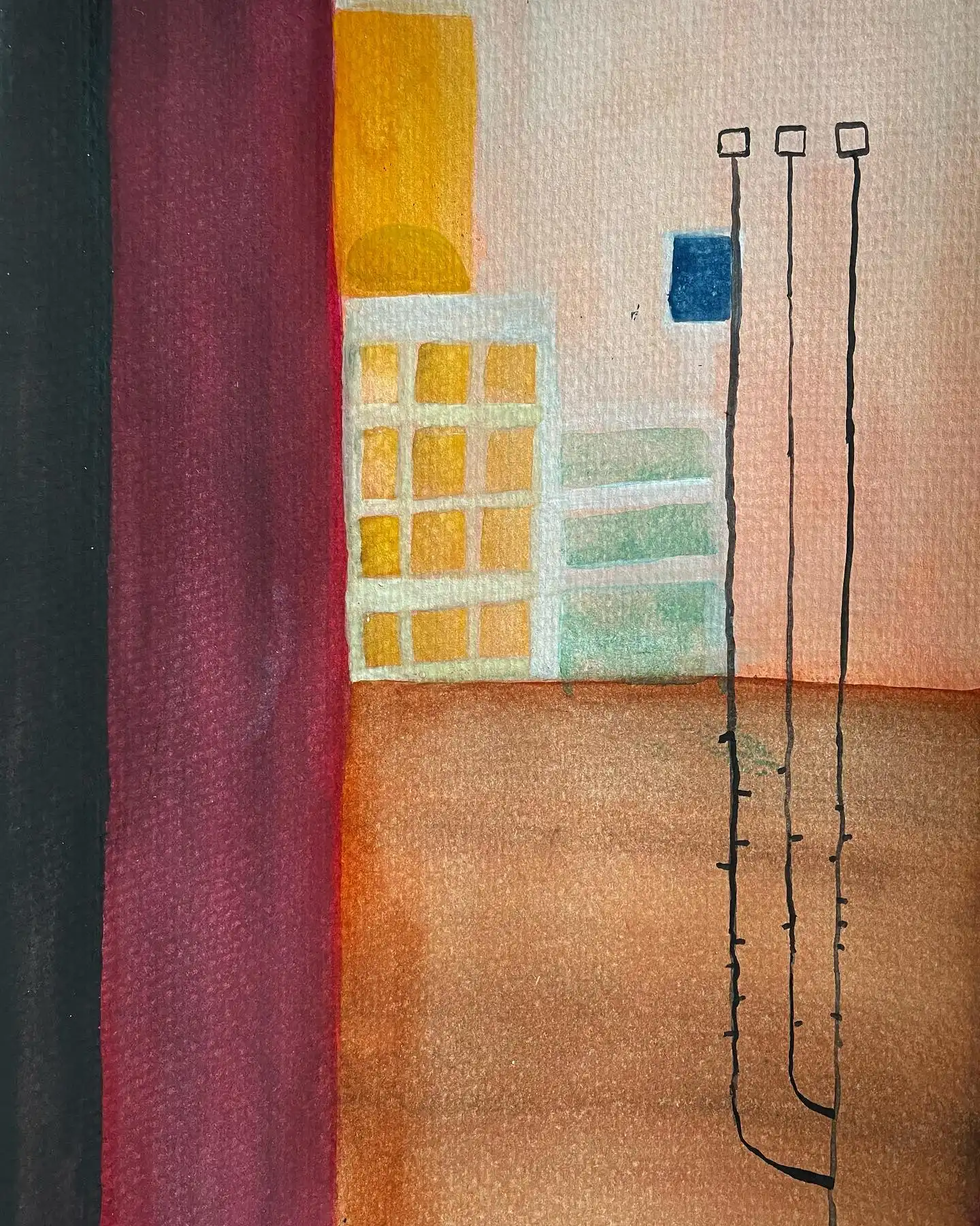 Watercolor titled The Grand Canyon state