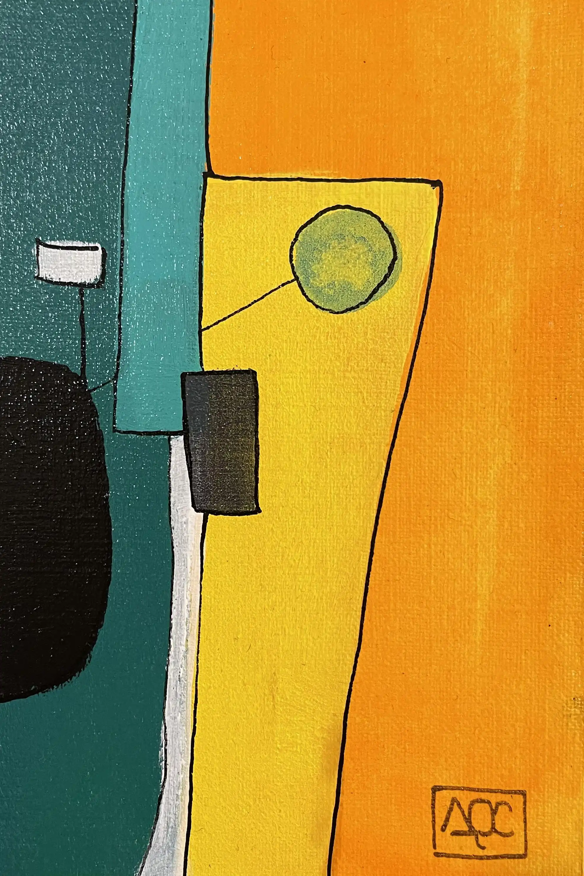 Acrylic titled A Major - Research on Harmony