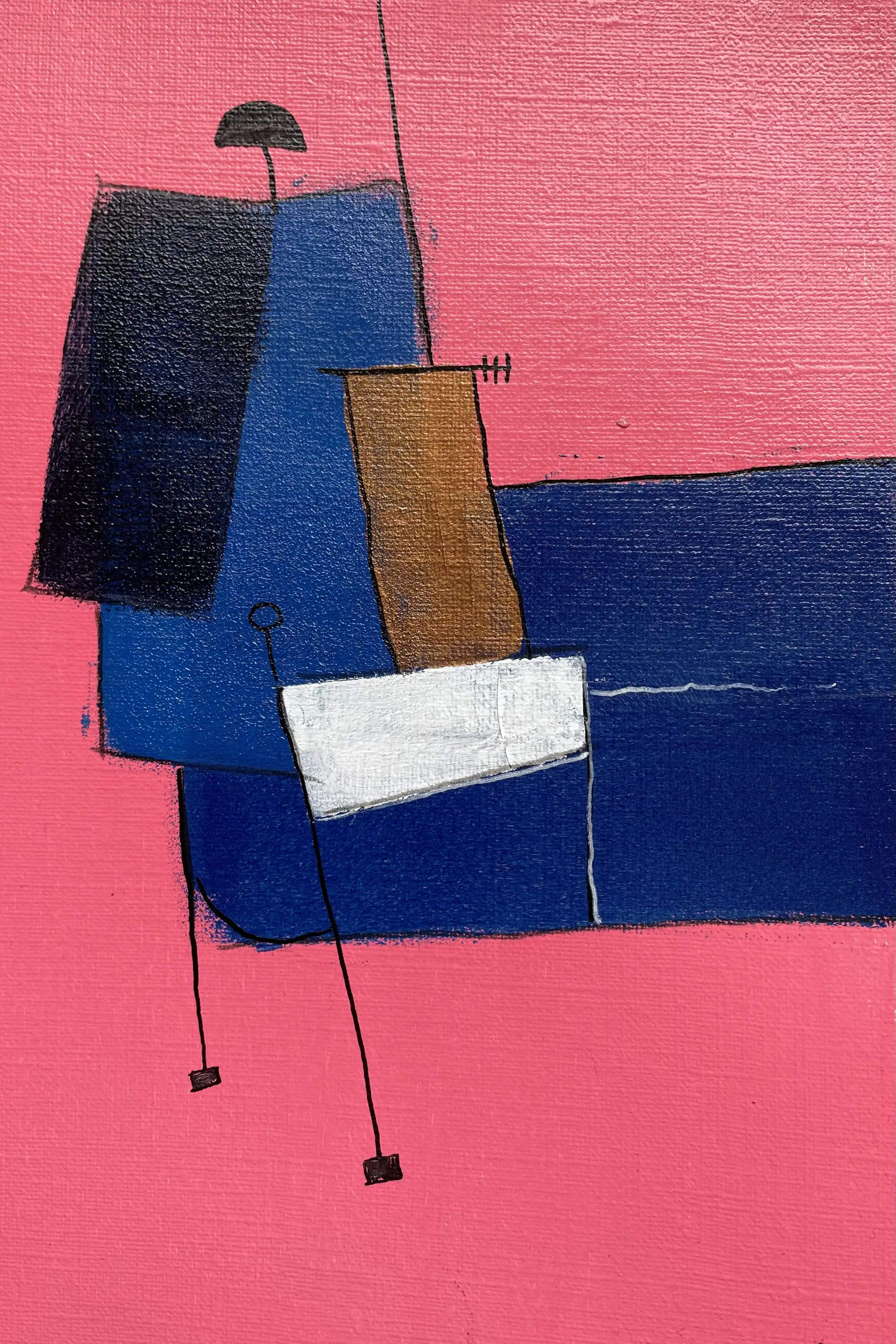 Acrylic titled Ab Major 9 - Research on Harmony - Variation 3