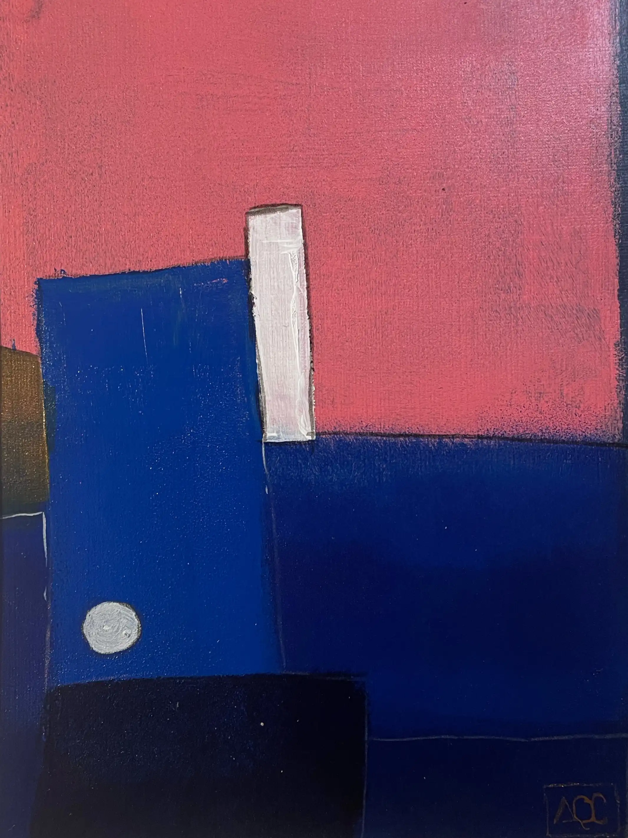 Acrylic titled Ab Major 9 - Research on Harmony - Variation 4