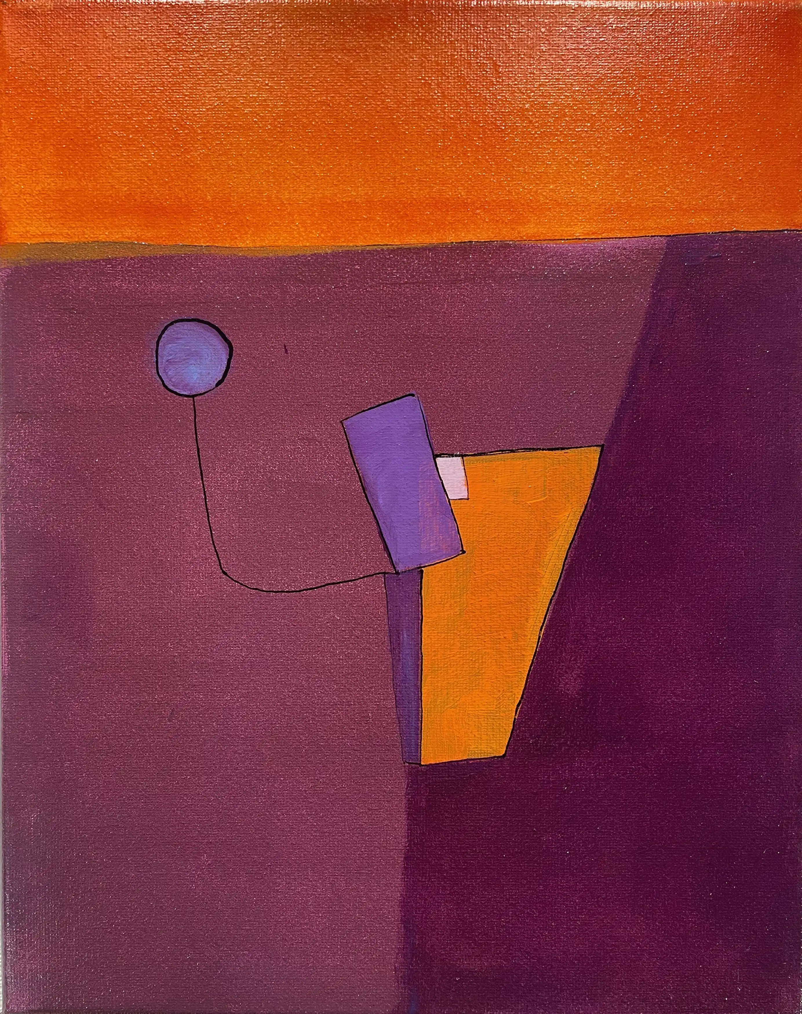 Acrylic titled Bb Major - Research on Harmony