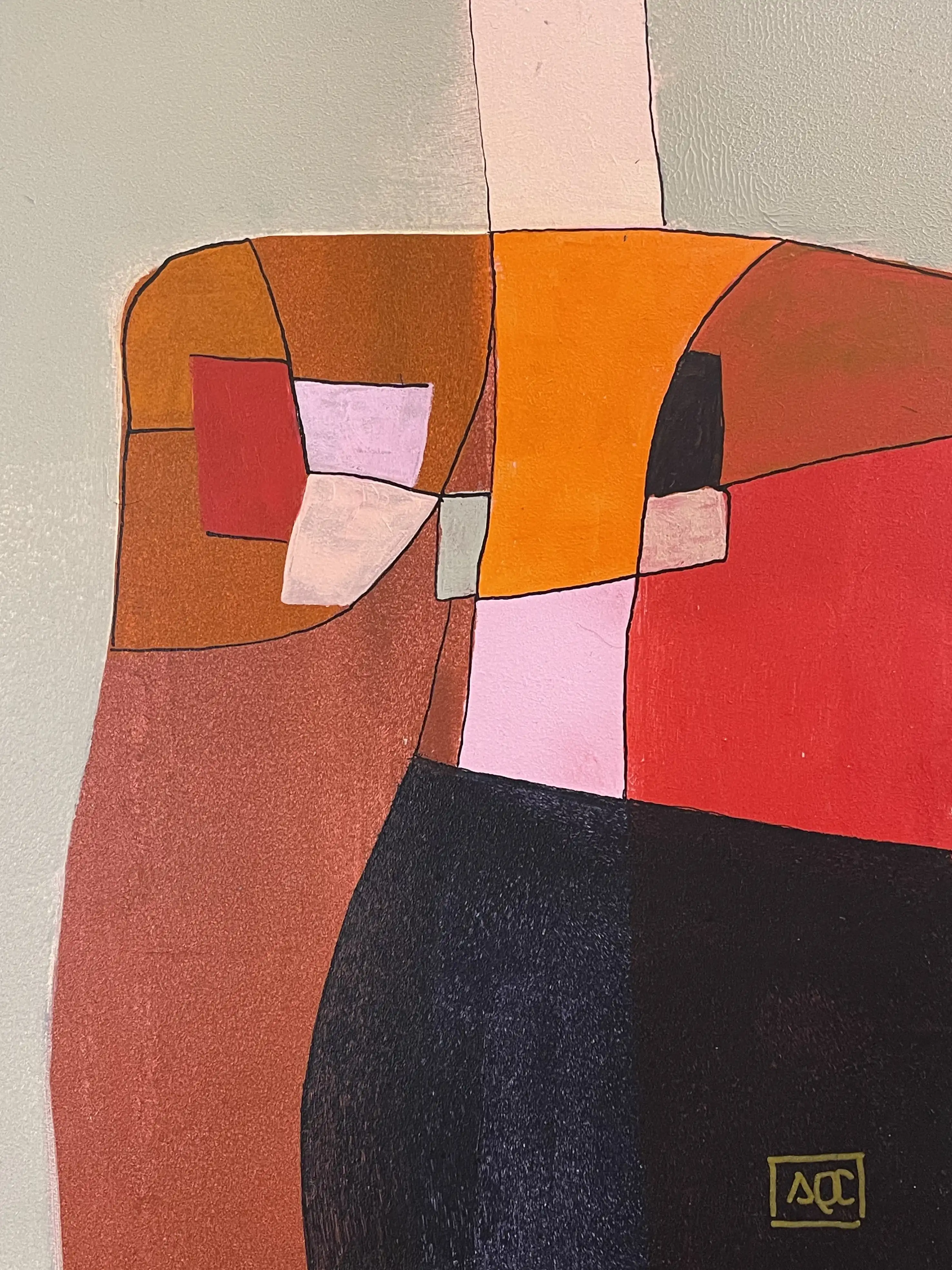 Acrylic titled C Major - Research on Harmony - Variation 3