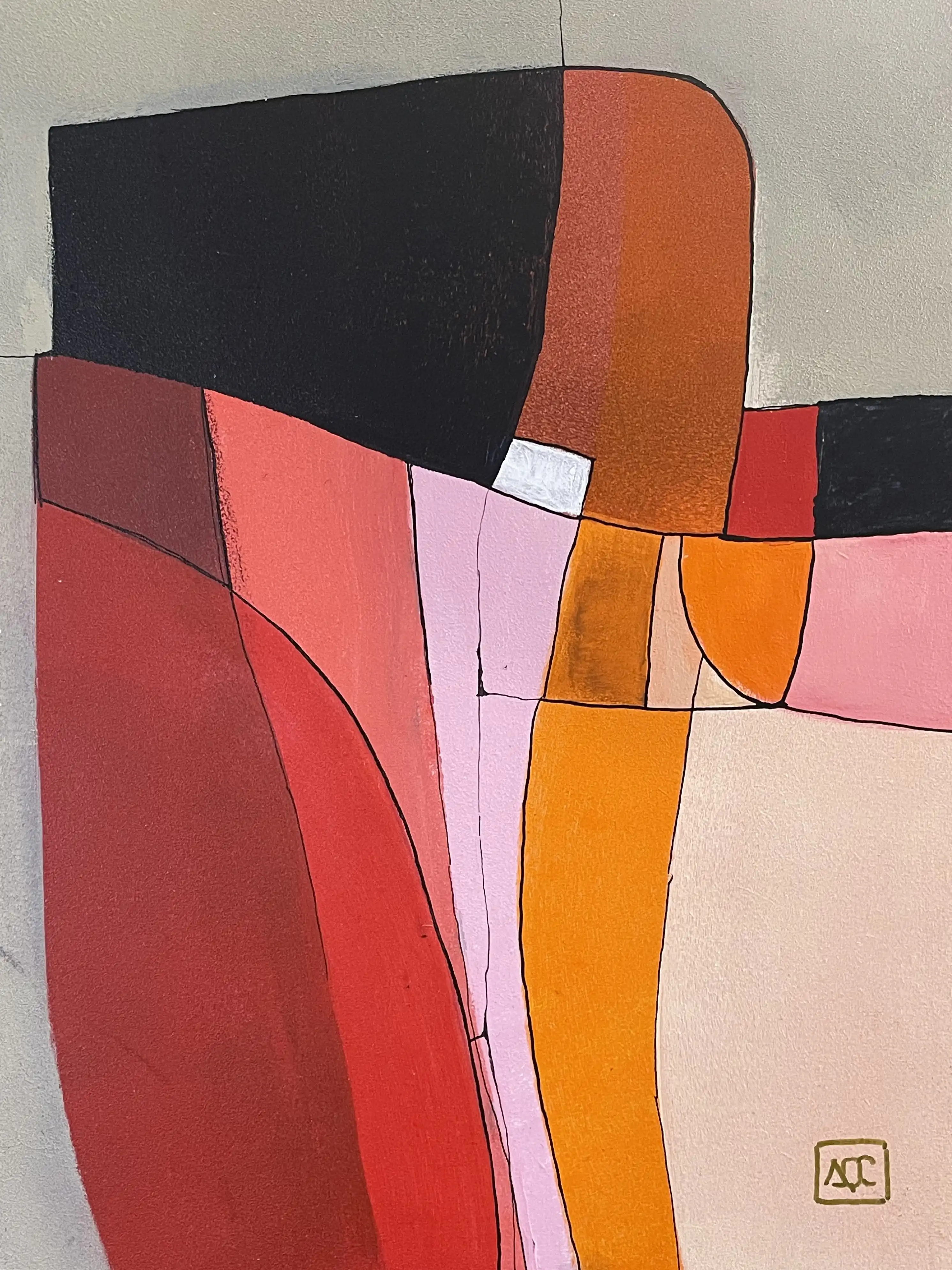 Acrylic titled C Major - Research on Harmony - Variation 6