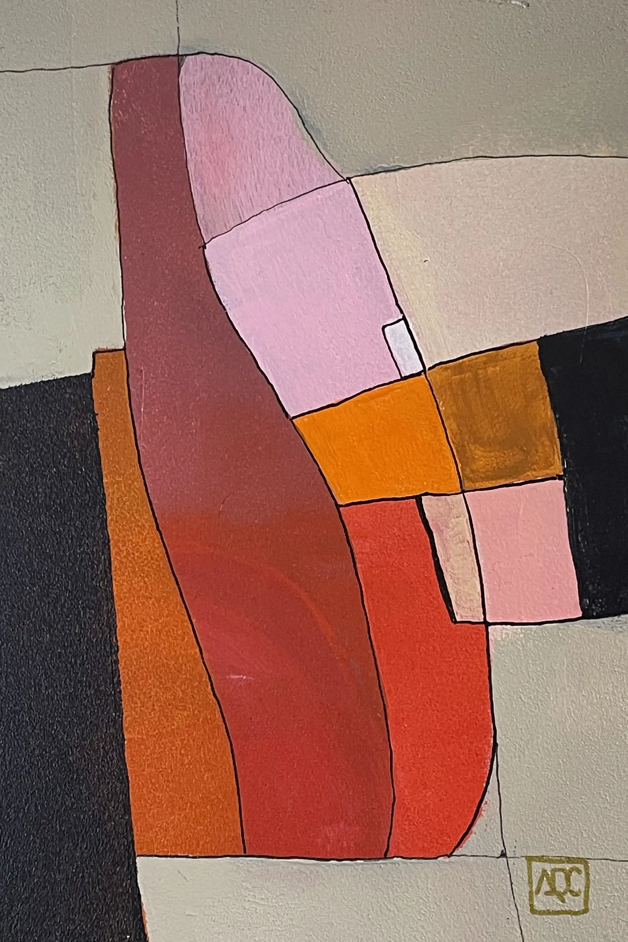 Acrylic titled C Major - Research on Harmony - Variation 8