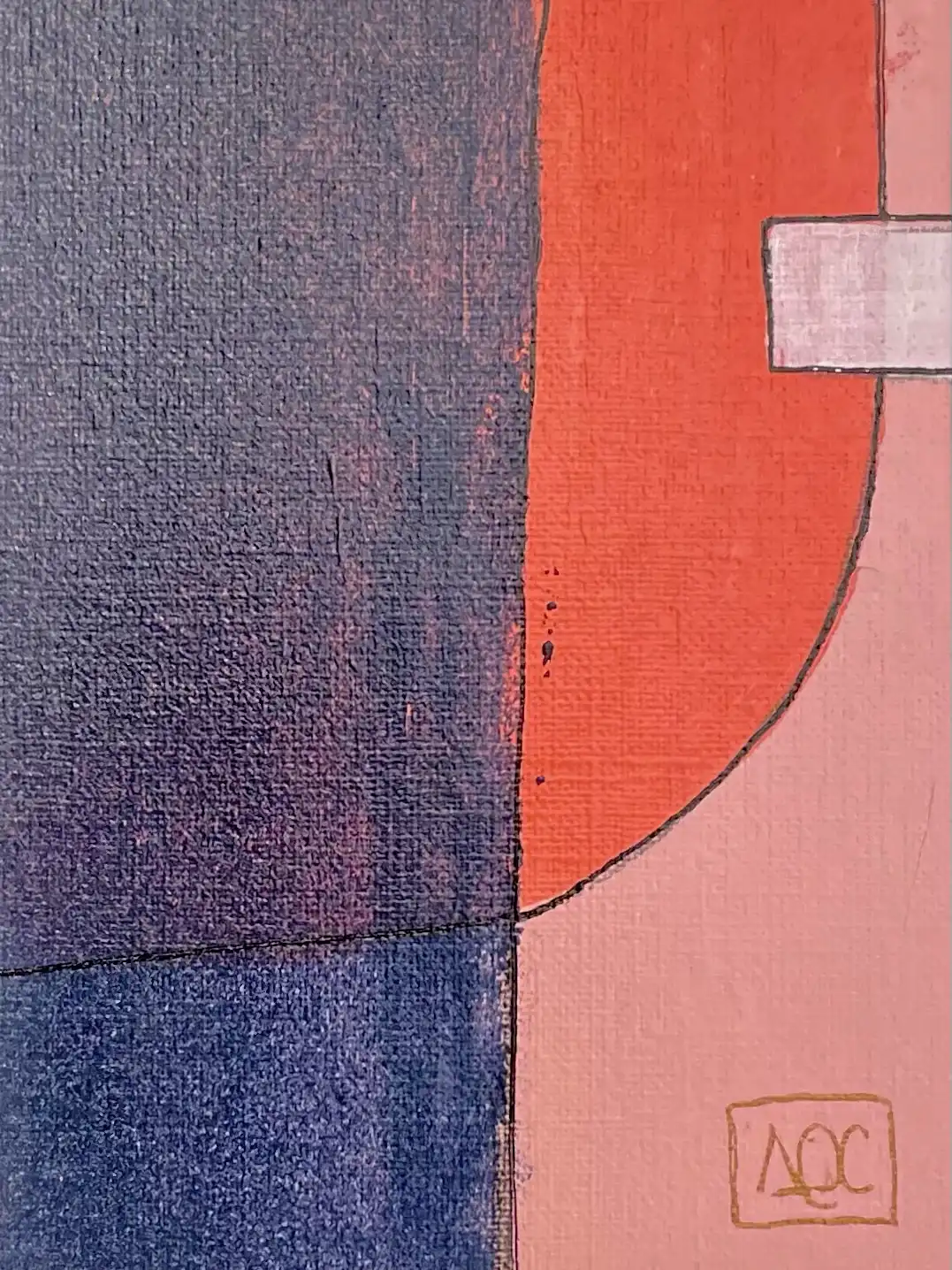 Acrylic titled C Major9 - Research on Harmony - Variation 11