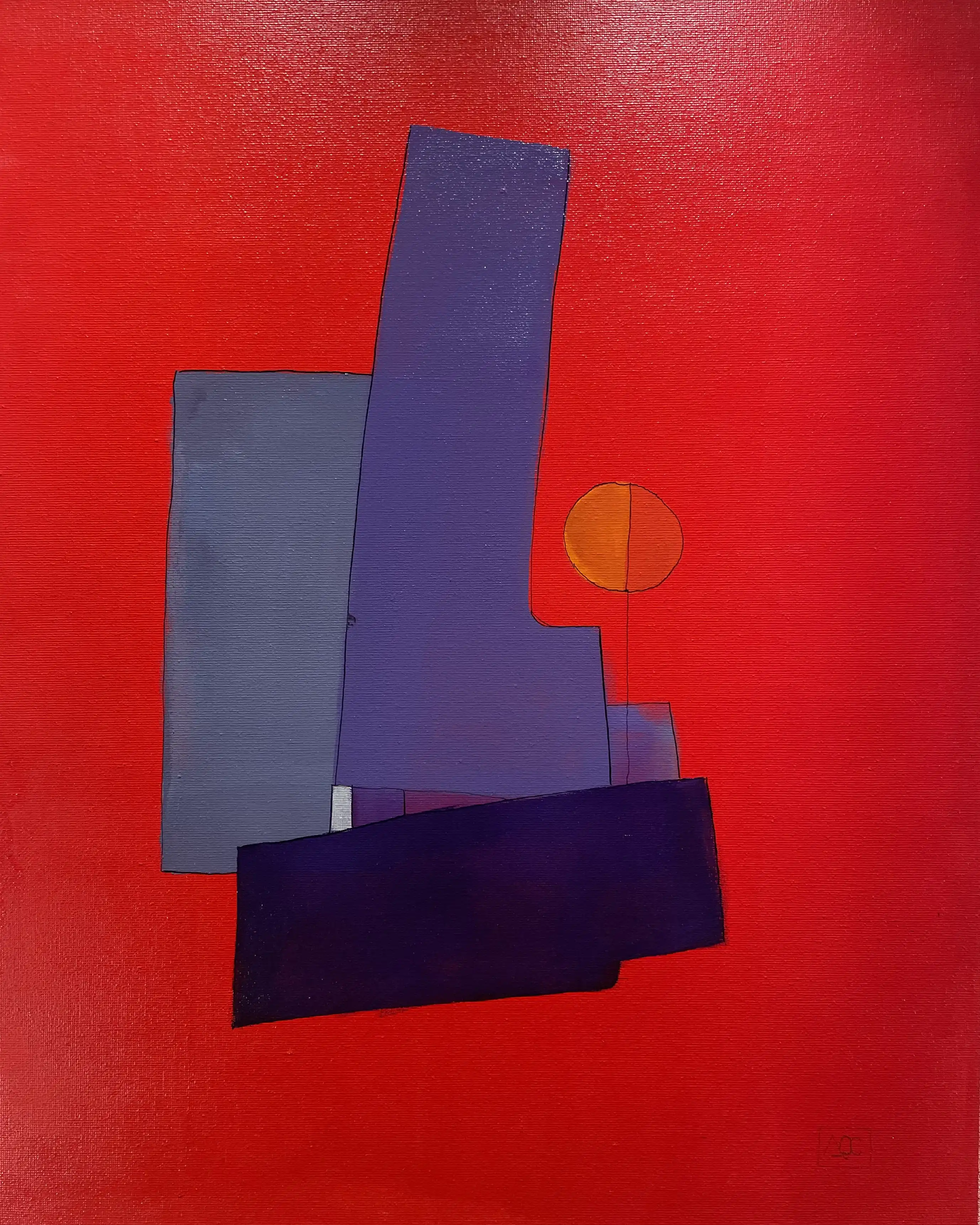 Acrylic titled C minor - Research on Harmony - Variation 1