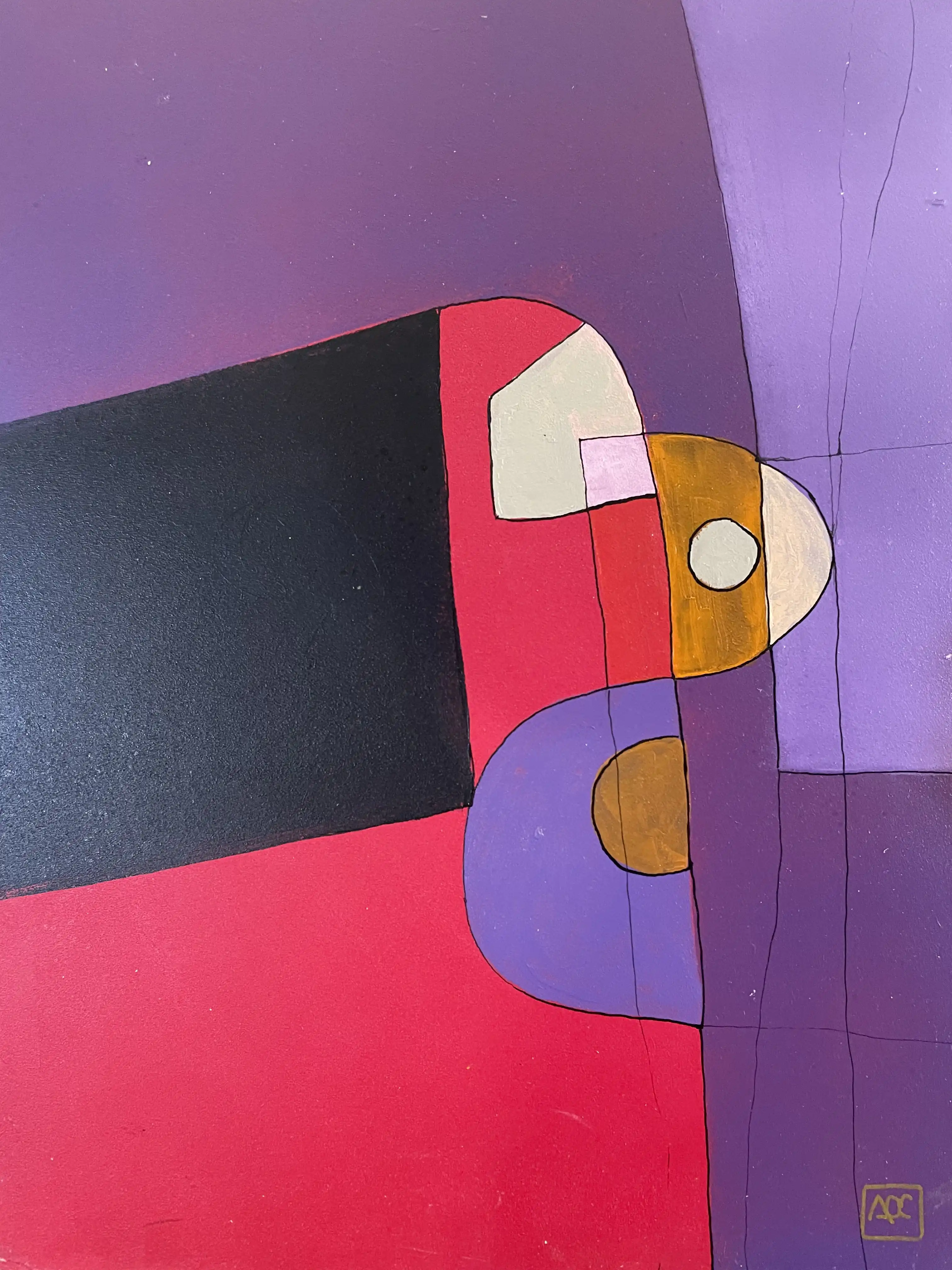 Acrylic titled C Minor - Research on Harmony - Variation 6