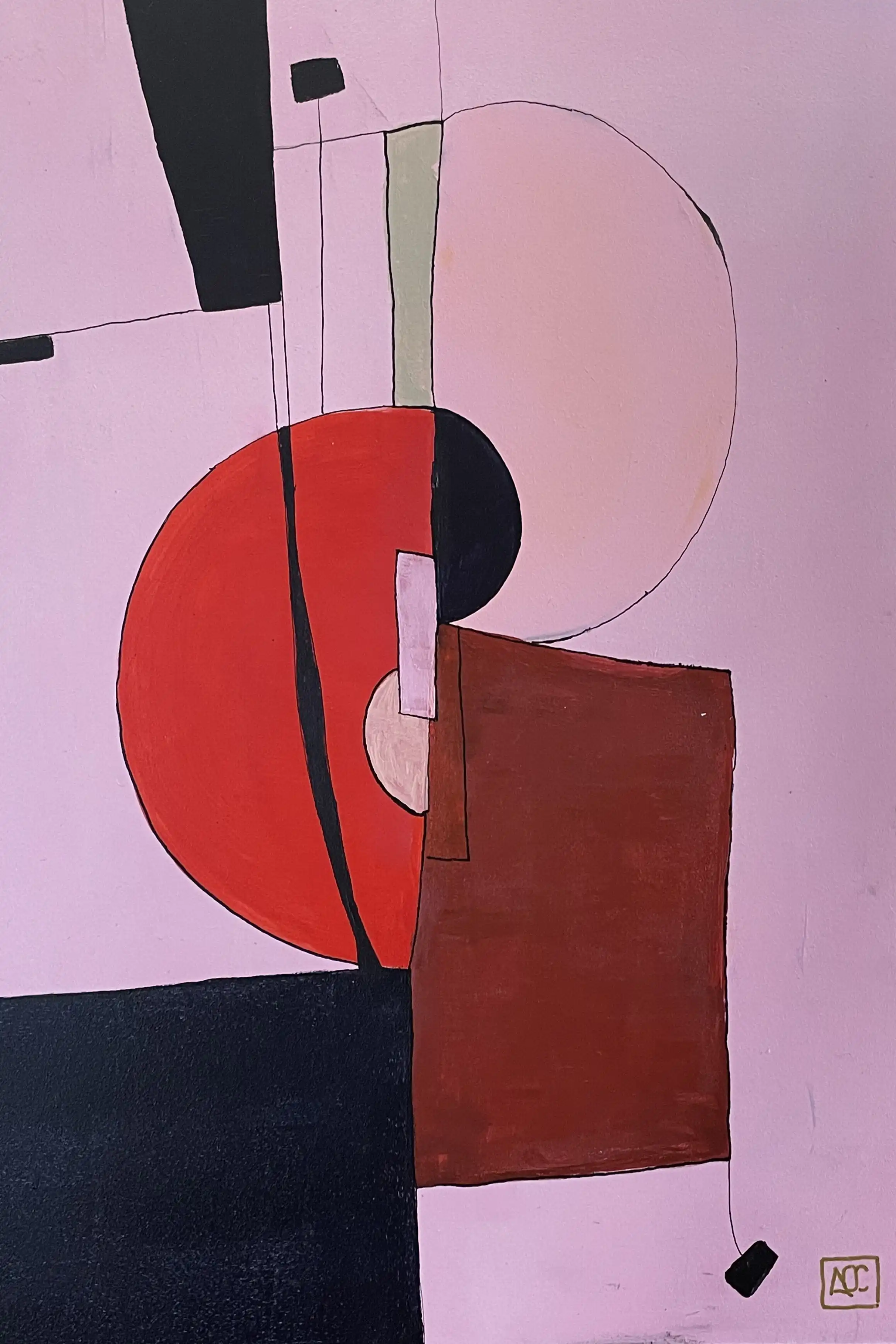 Acrylic titled C Octaves - Reflexions 26