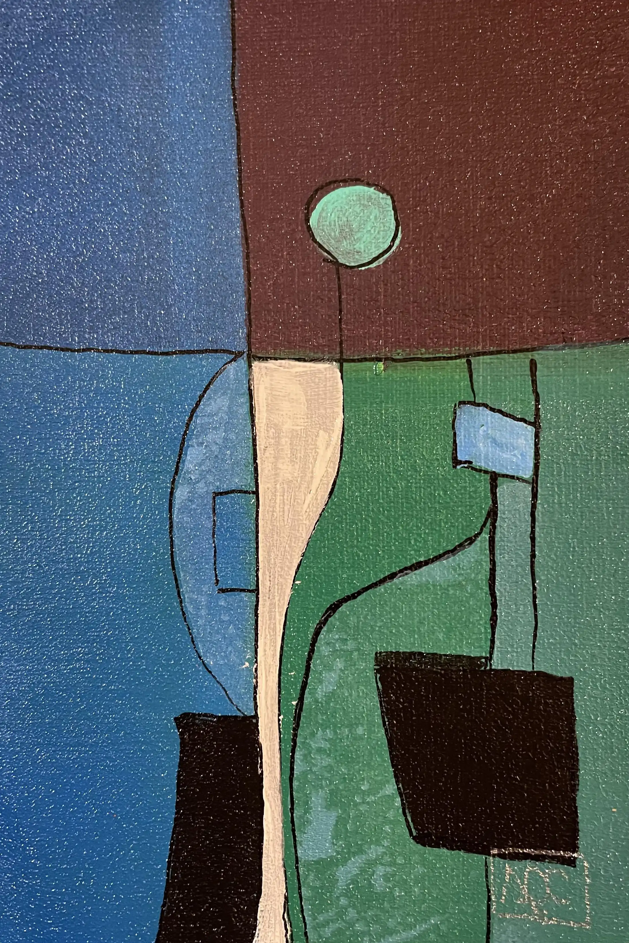 Acrylic titled C# Major - Research on Harmony - Variation 2