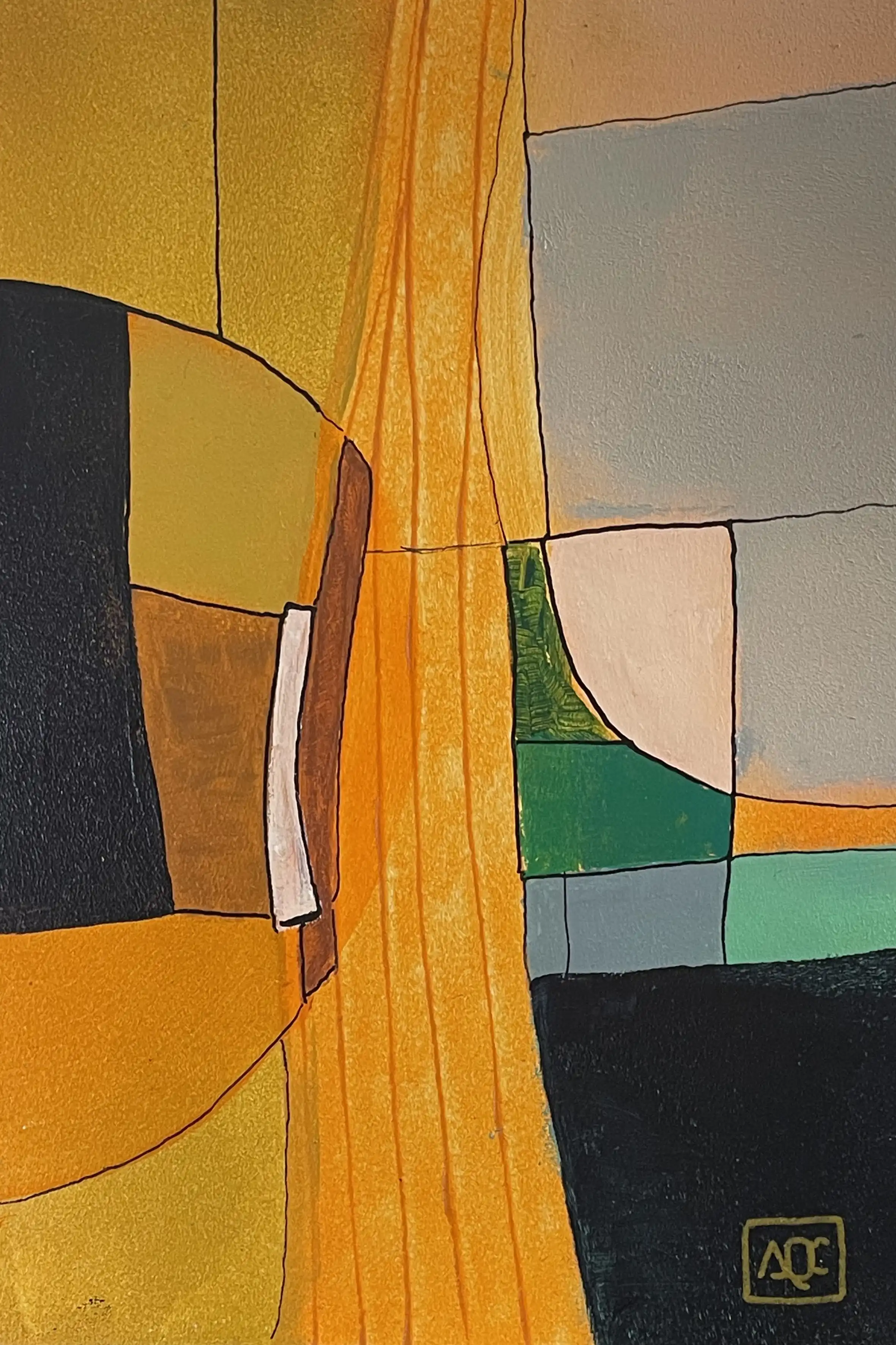 Acrylic titled D Major - Research on Harmony - Variation 11