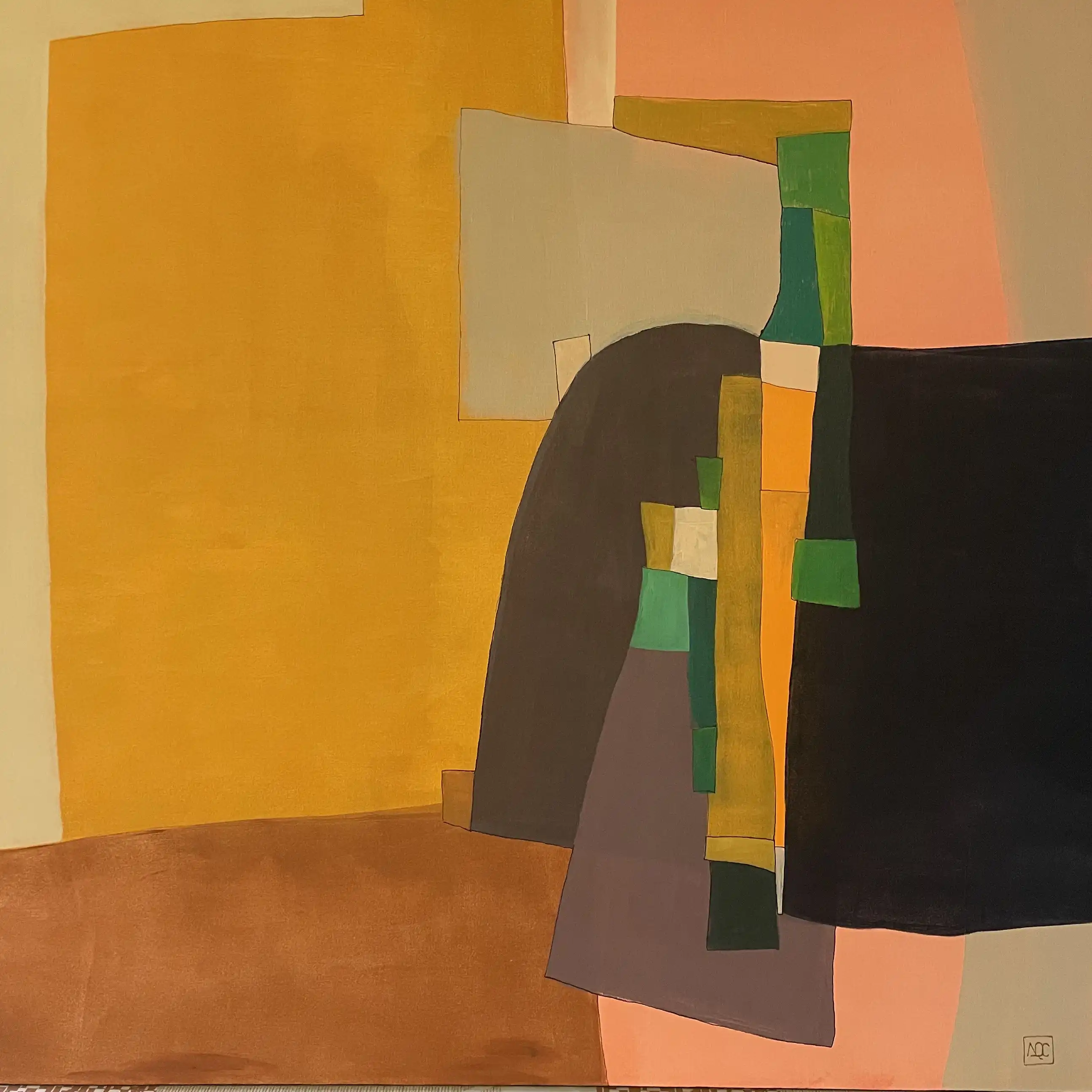 Acrylic titled D Major - Research on Harmony - Variation 4