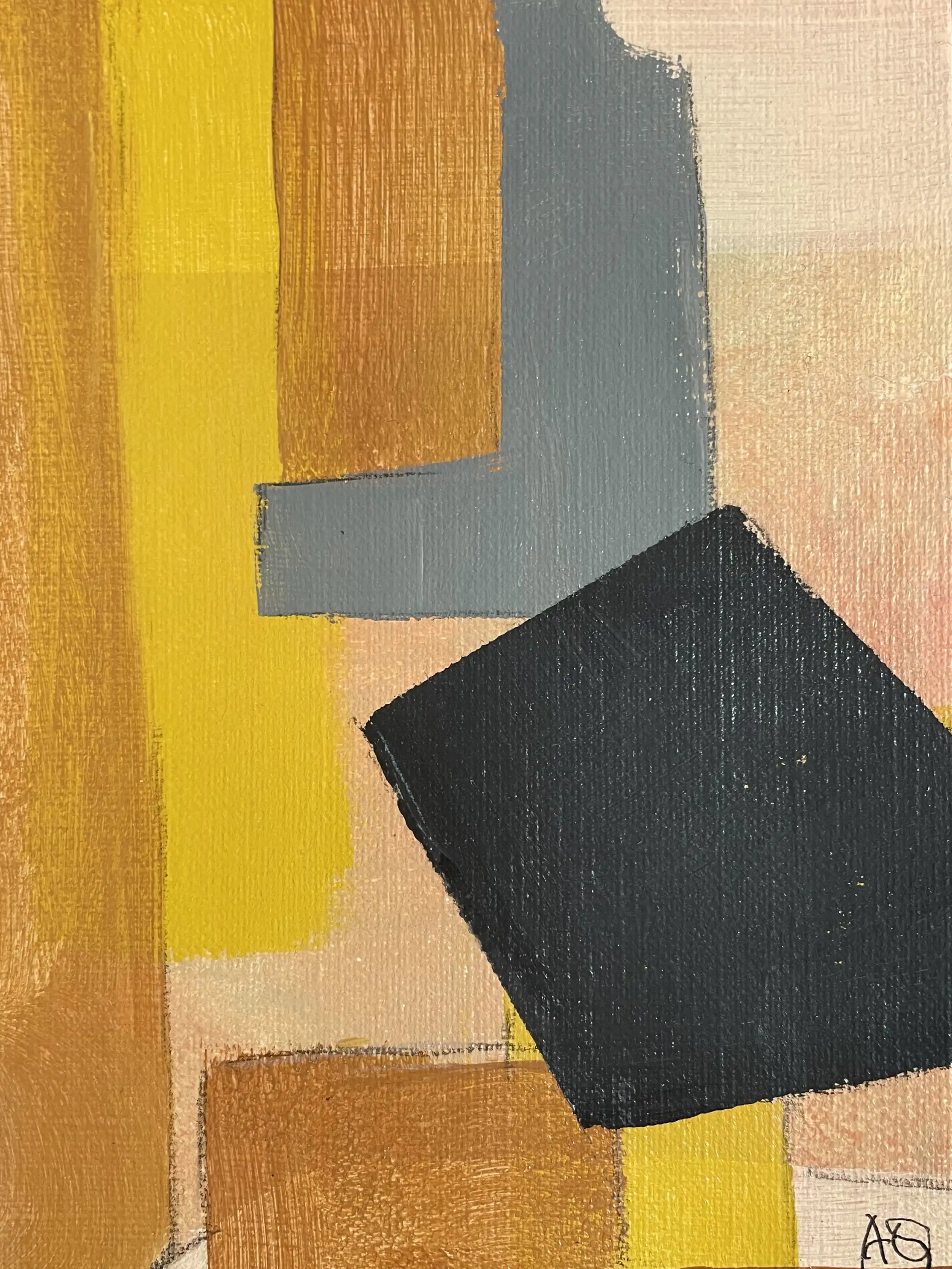 Acrylic titled D Major9 - Research on Harmony