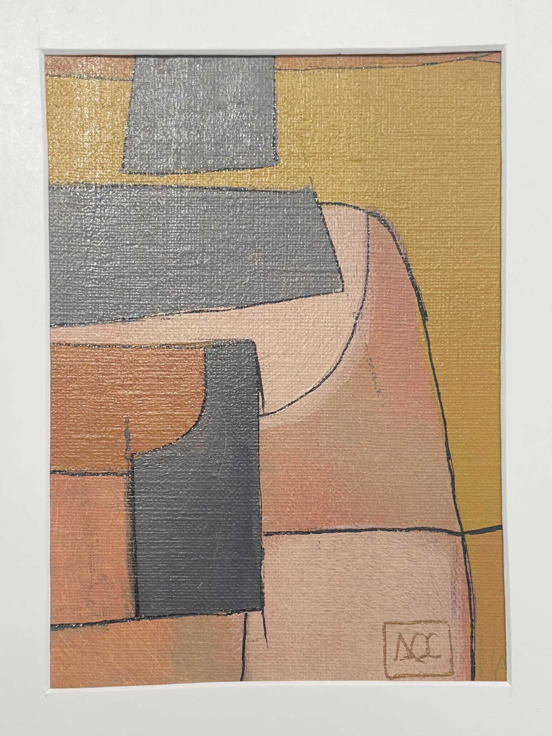 Acrylic titled D Major9 - Research on Harmony - Variation 11