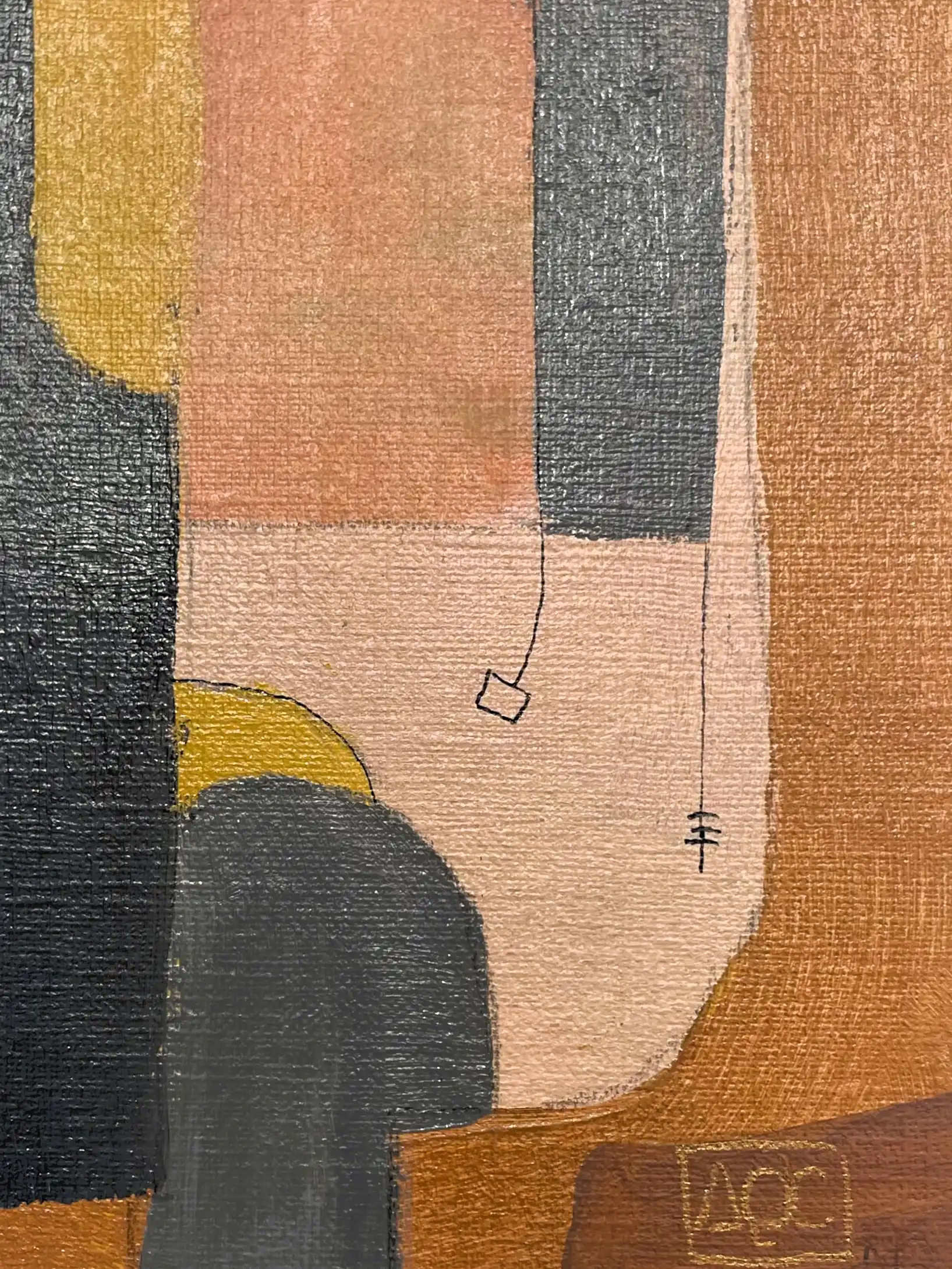 Acrylic titled D Major9 - Research on Harmony - Variation 2