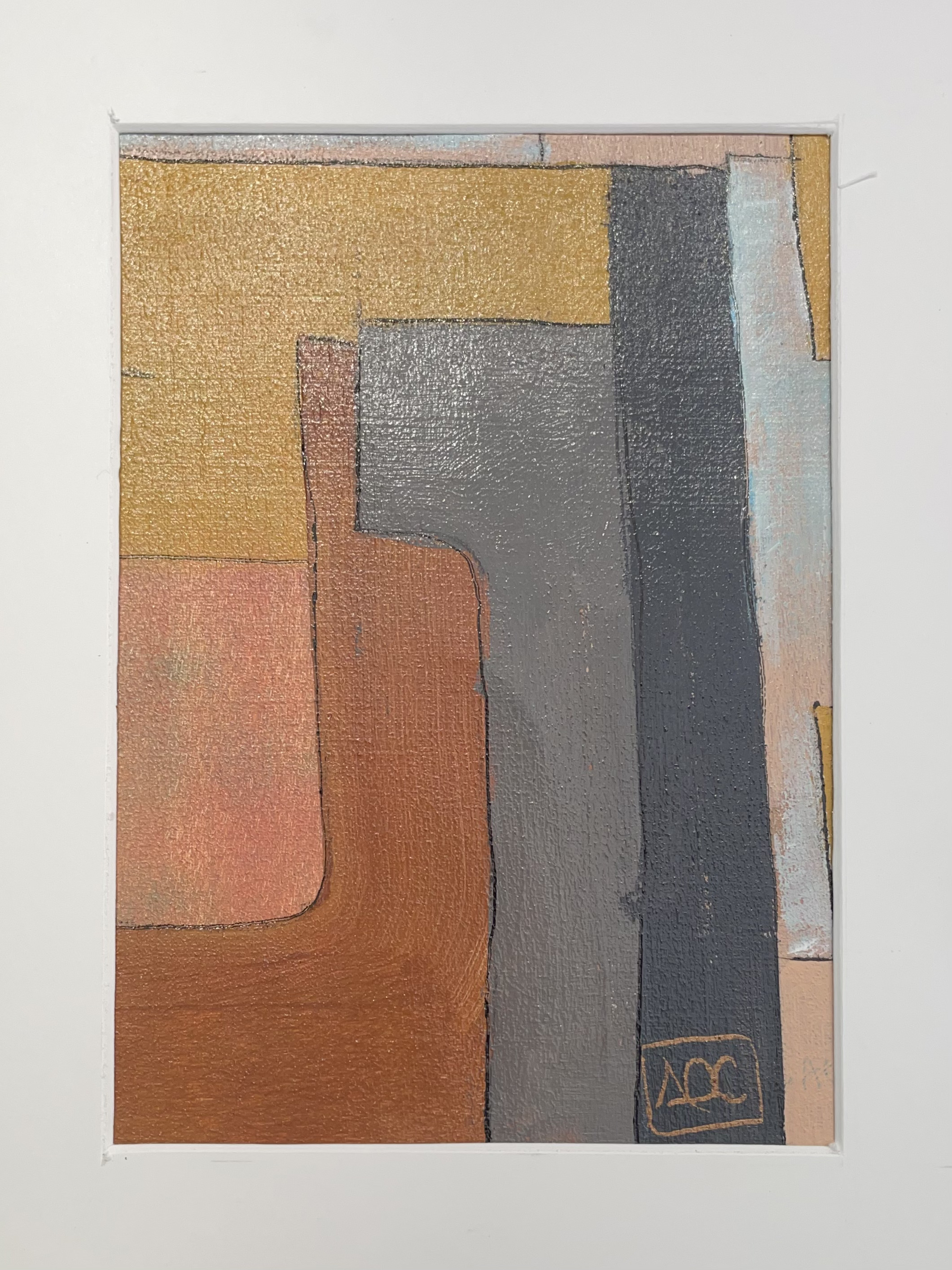 Acrylic titled D Major9 - Research on Harmony - Variation 3