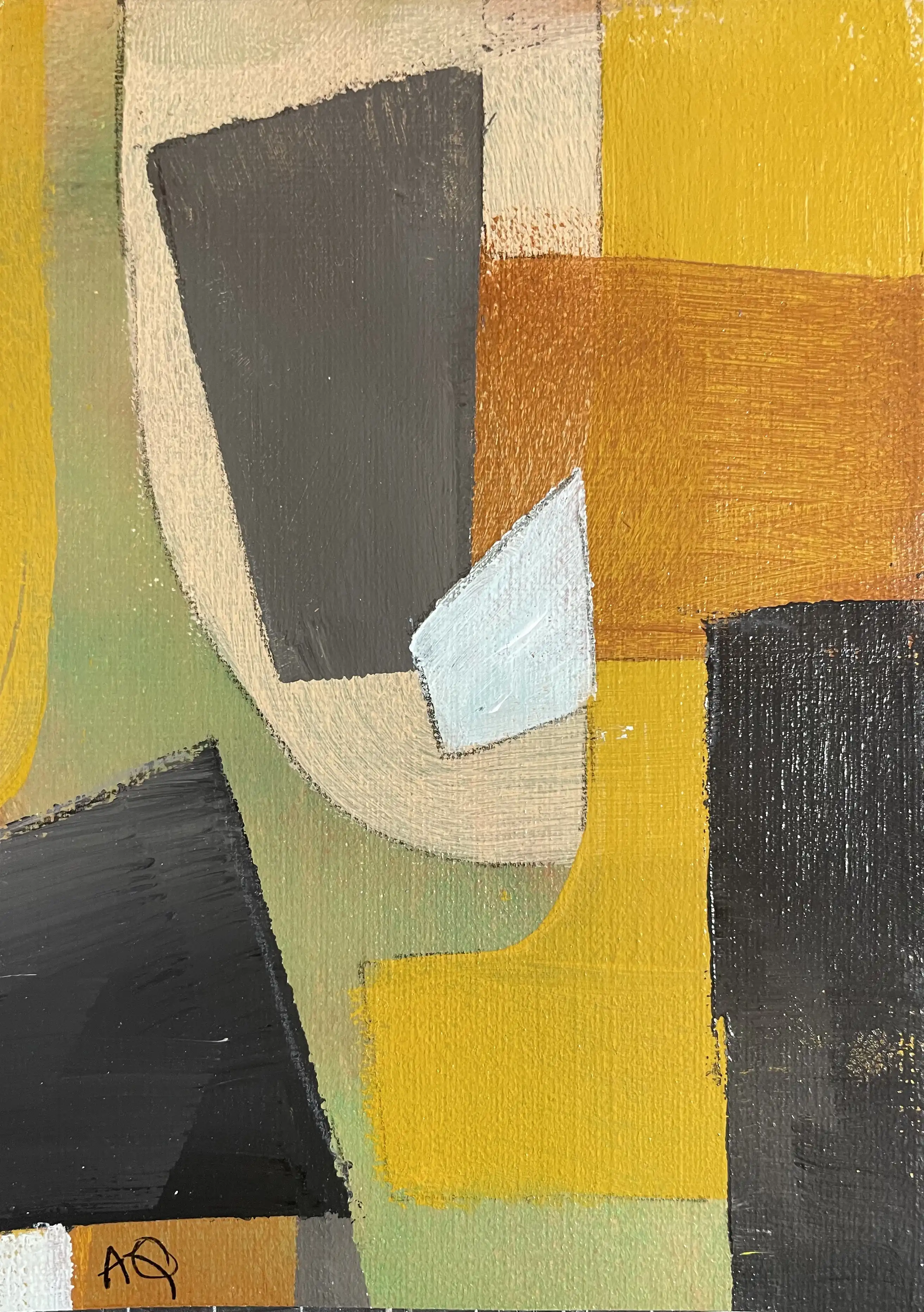 Acrylic titled D Major9 - Research on Harmony - Variation 5