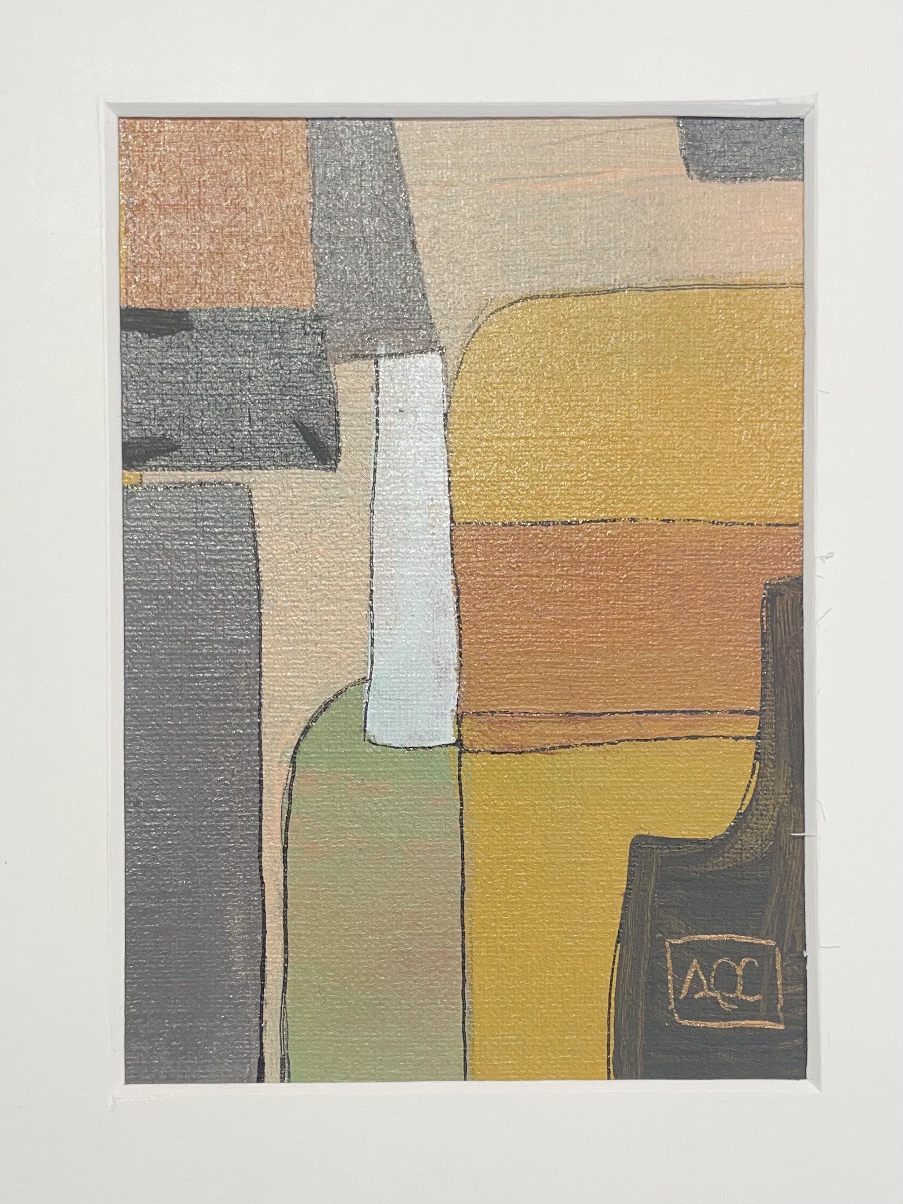 Acrylic titled D Major9 - Research on Harmony - Variation 6