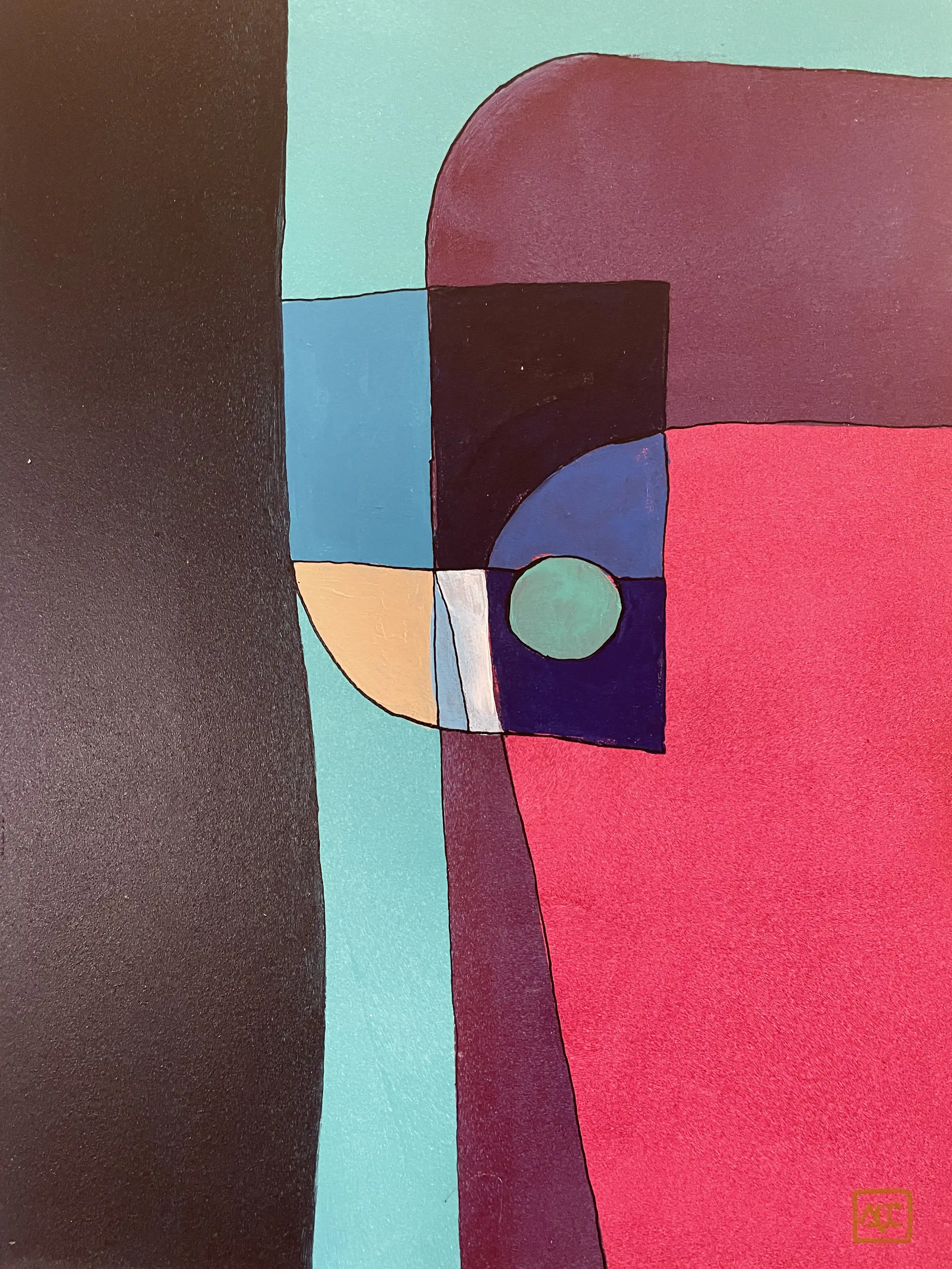 Acrylic titled Db Major - Research on Harmony - Variation 5