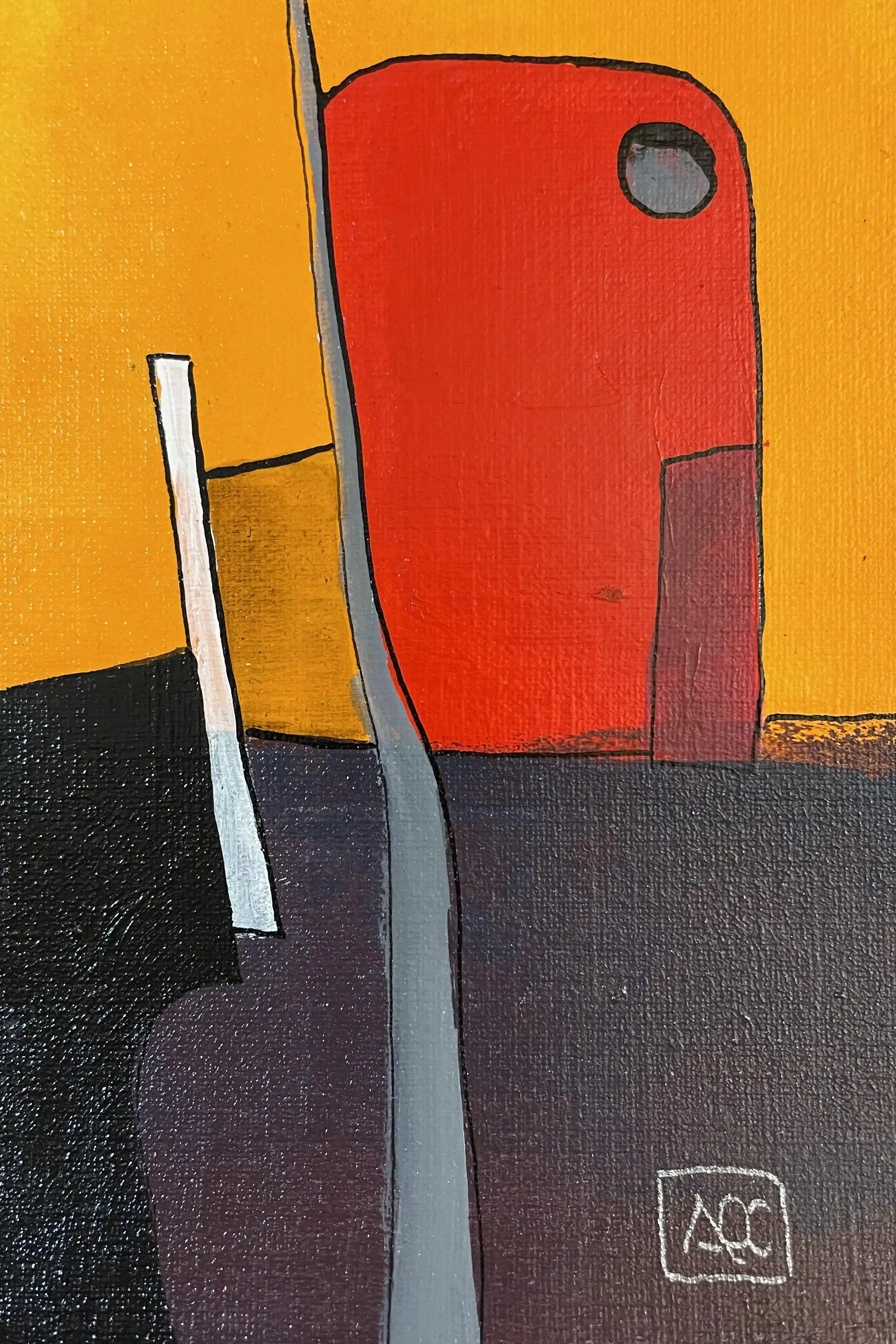 Acrylic titled F Major - Research on Harmony - Variation 1