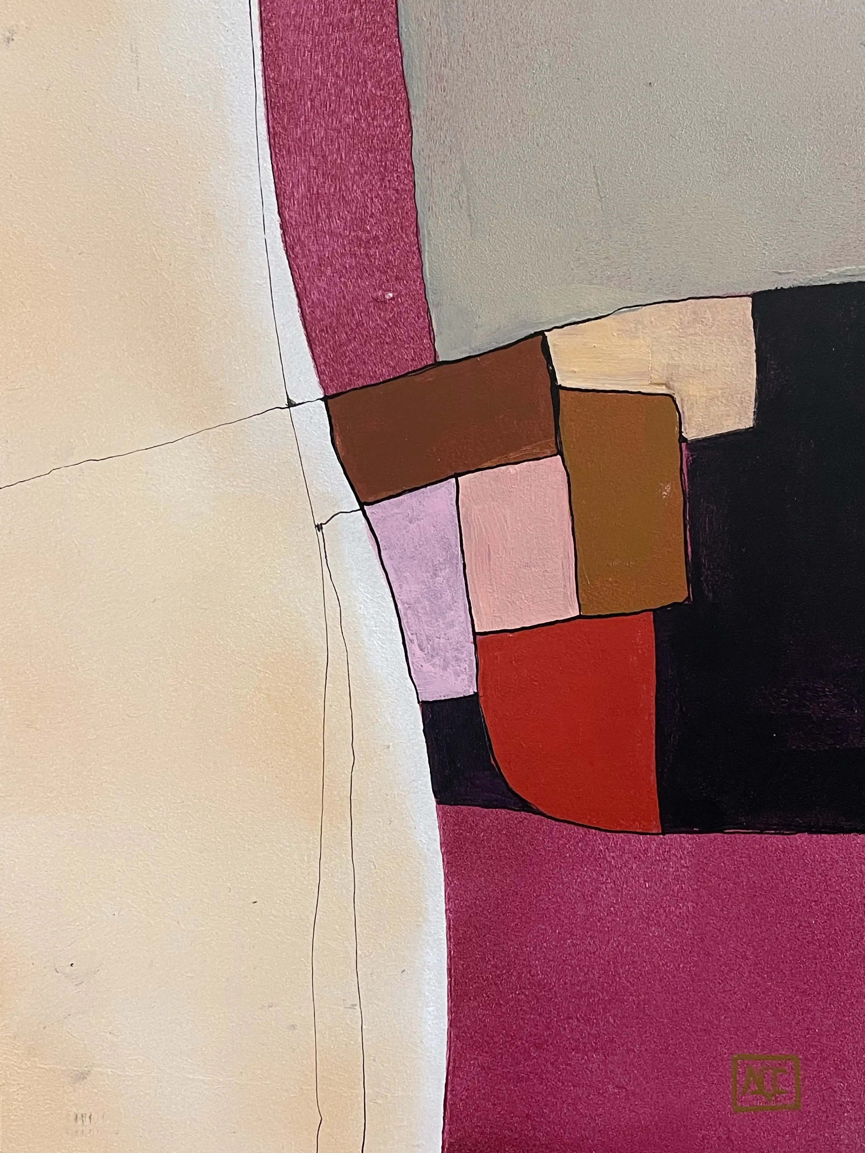 Acrylic titled F Major - Research on Harmony - Variation 3