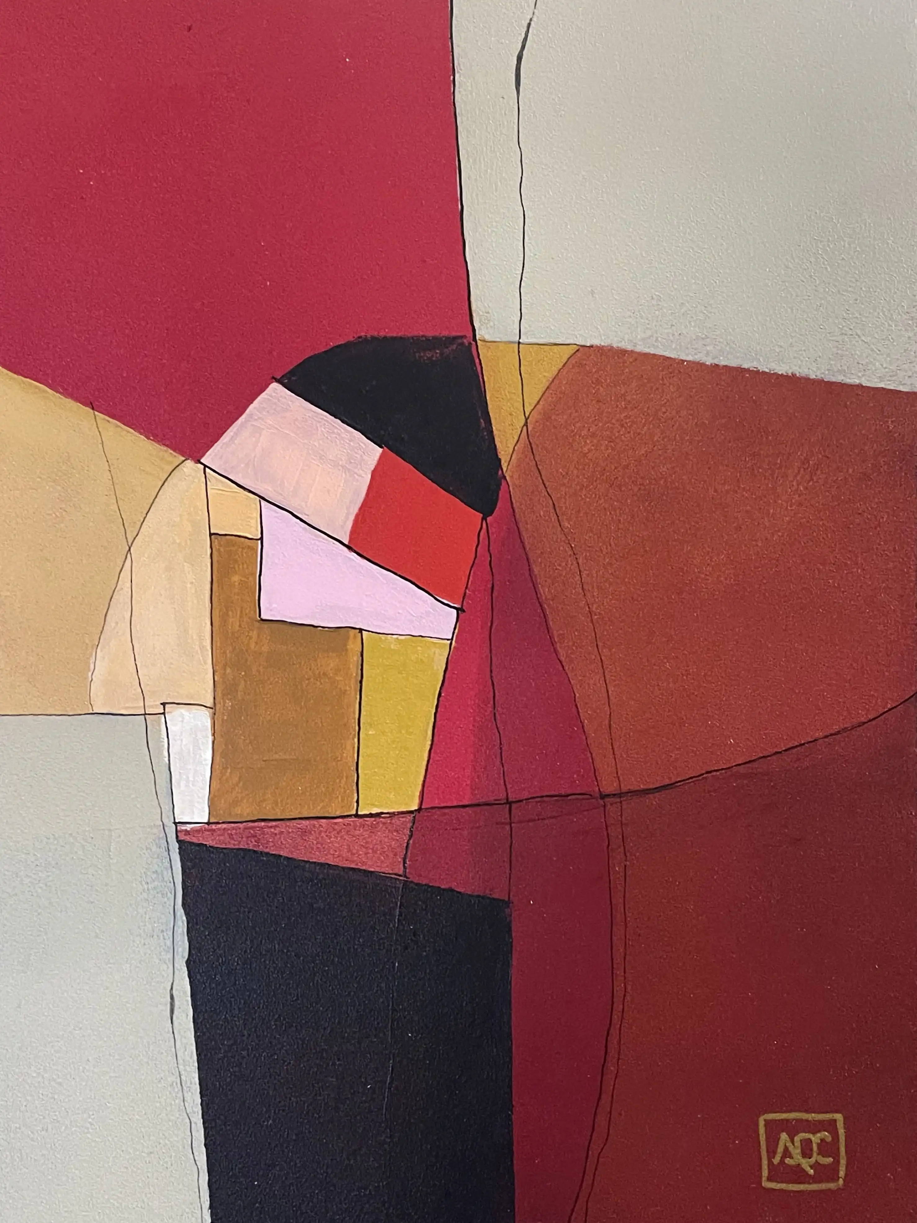 Acrylic titled F Major - Research on Harmony - Variation 5