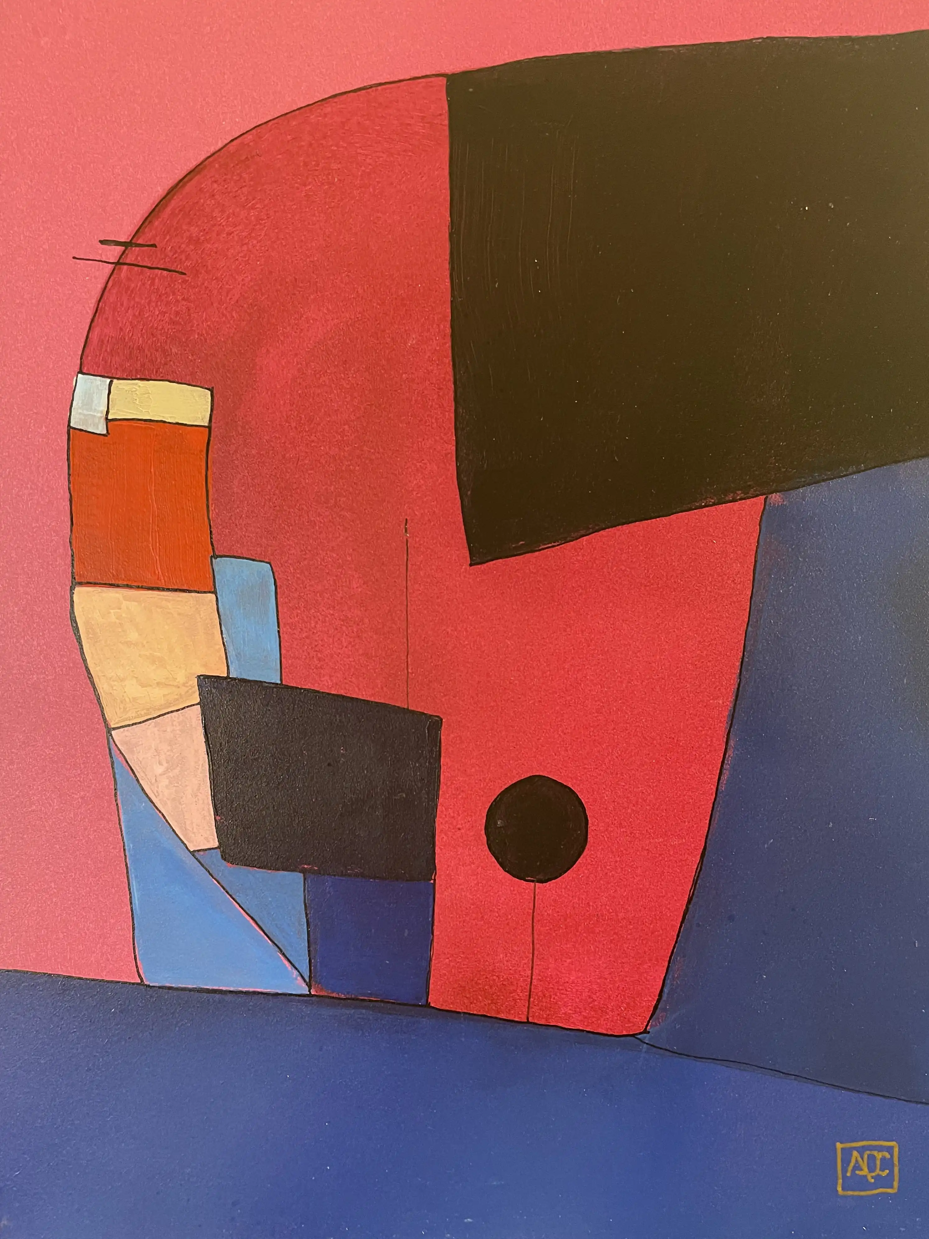 Acrylic titled F Minor - Research on Harmony - Variation 10