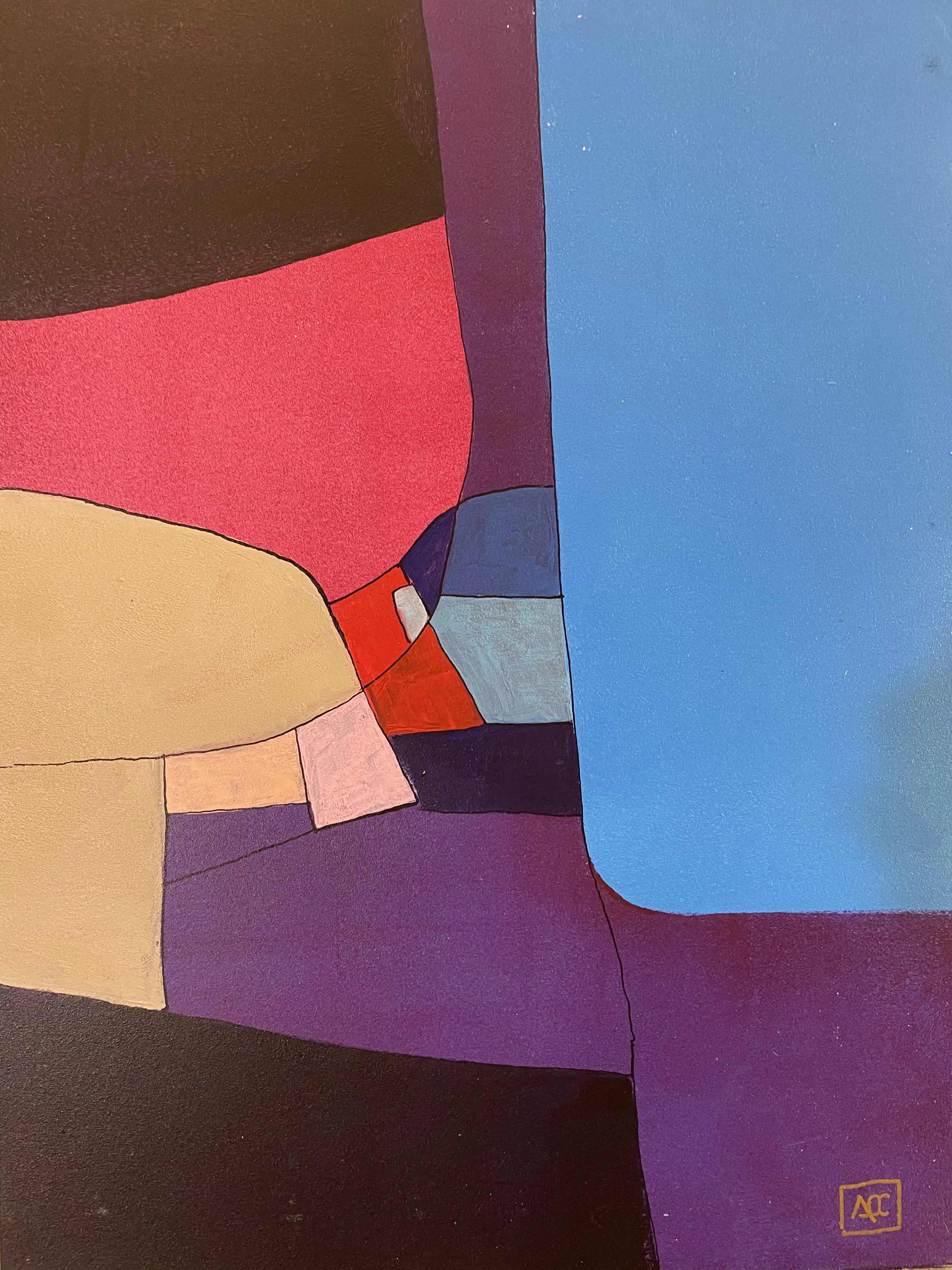 Acrylic titled F Minor - Research on Harmony - Variation 11