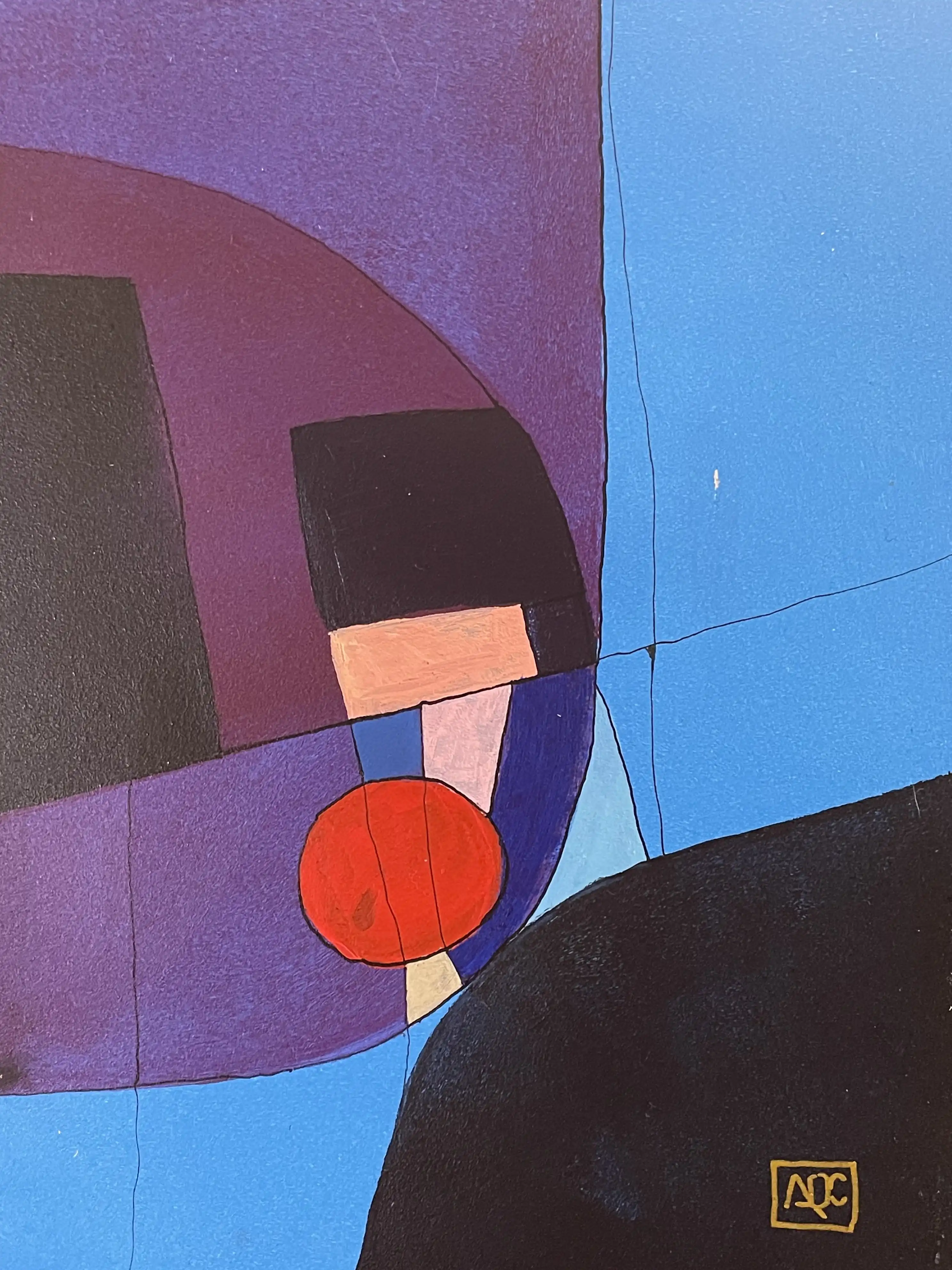 Acrylic titled F Minor - Research on Harmony - Variation 13