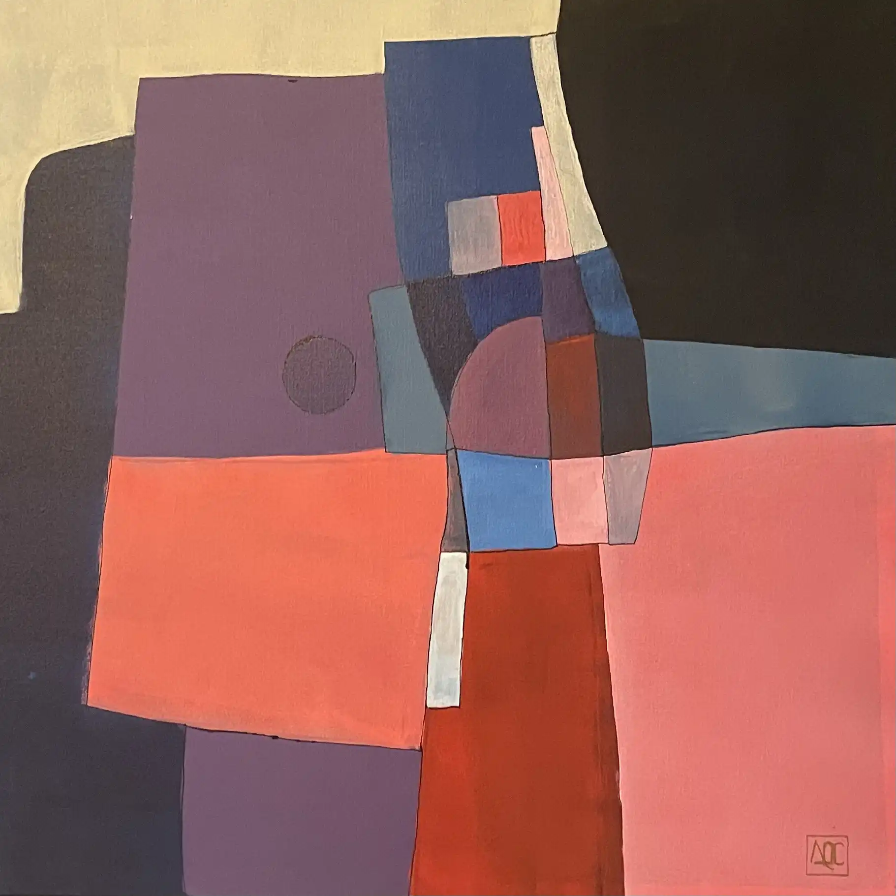 Acrylic titled F Minor - Research on Harmony - Variation 9