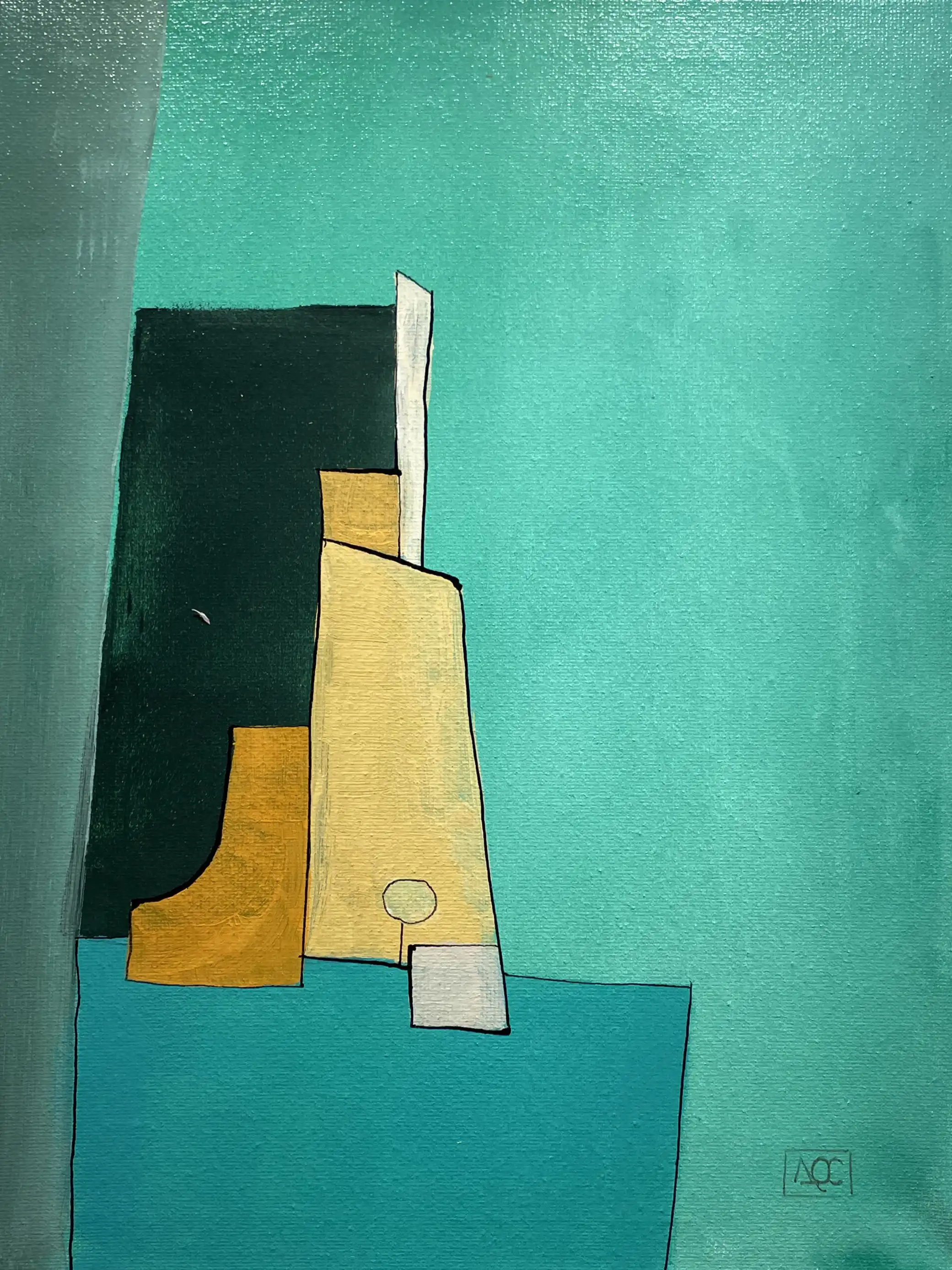 Acrylic titled F# minor - Research on Harmony