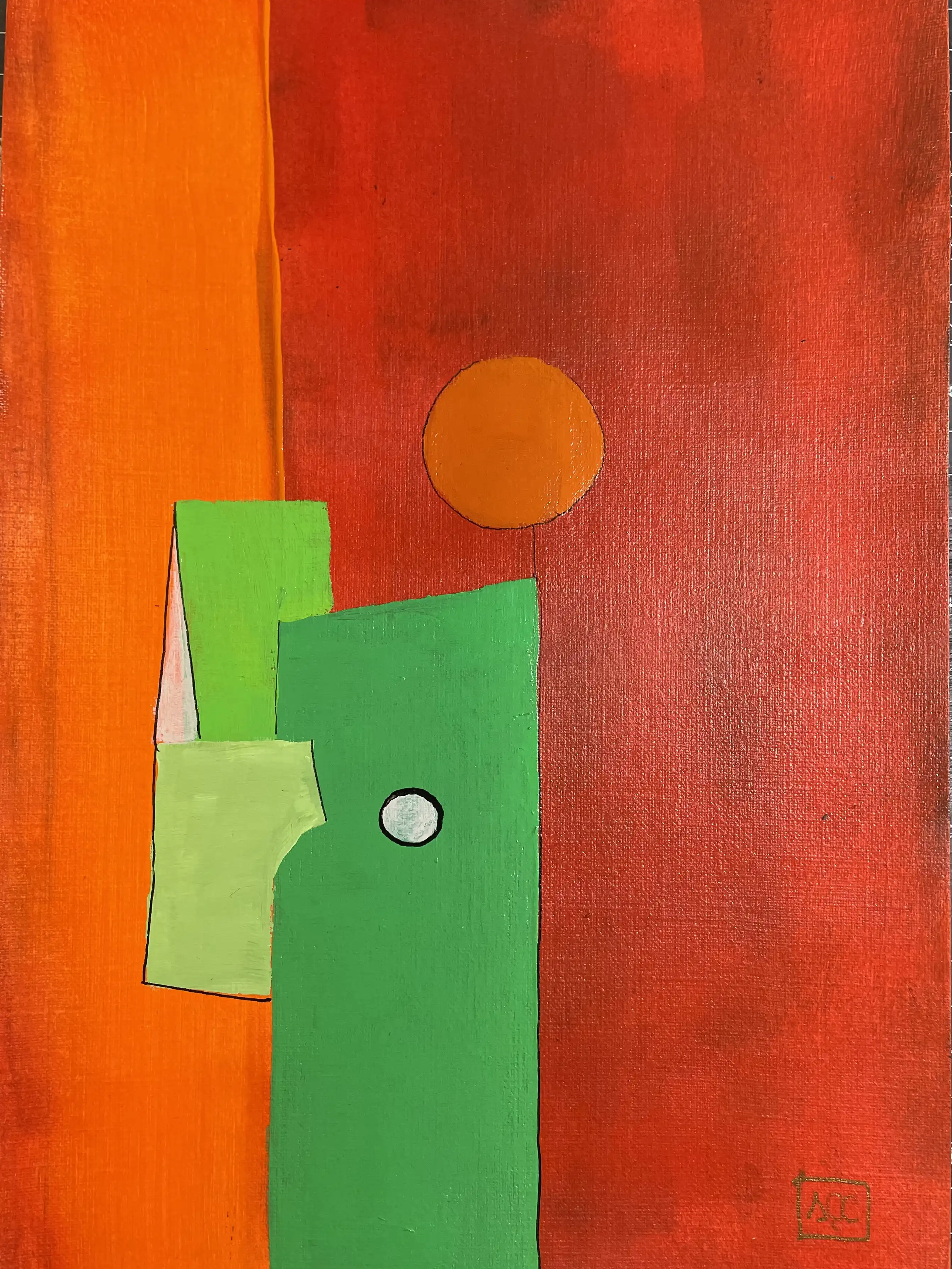 Acrylic titled G Major - Research on Harmony