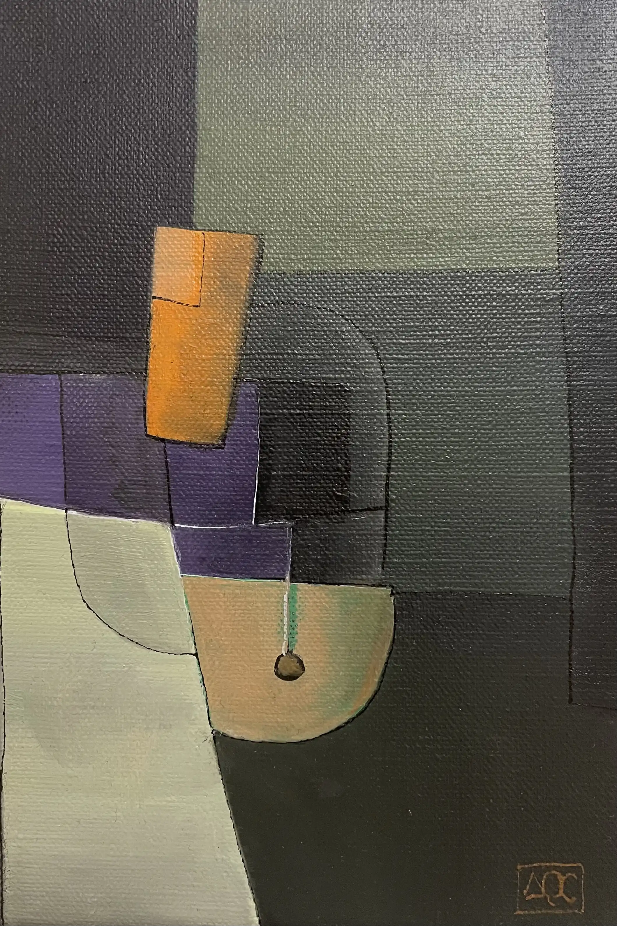 Oil titled In the Woods of Saint Germain