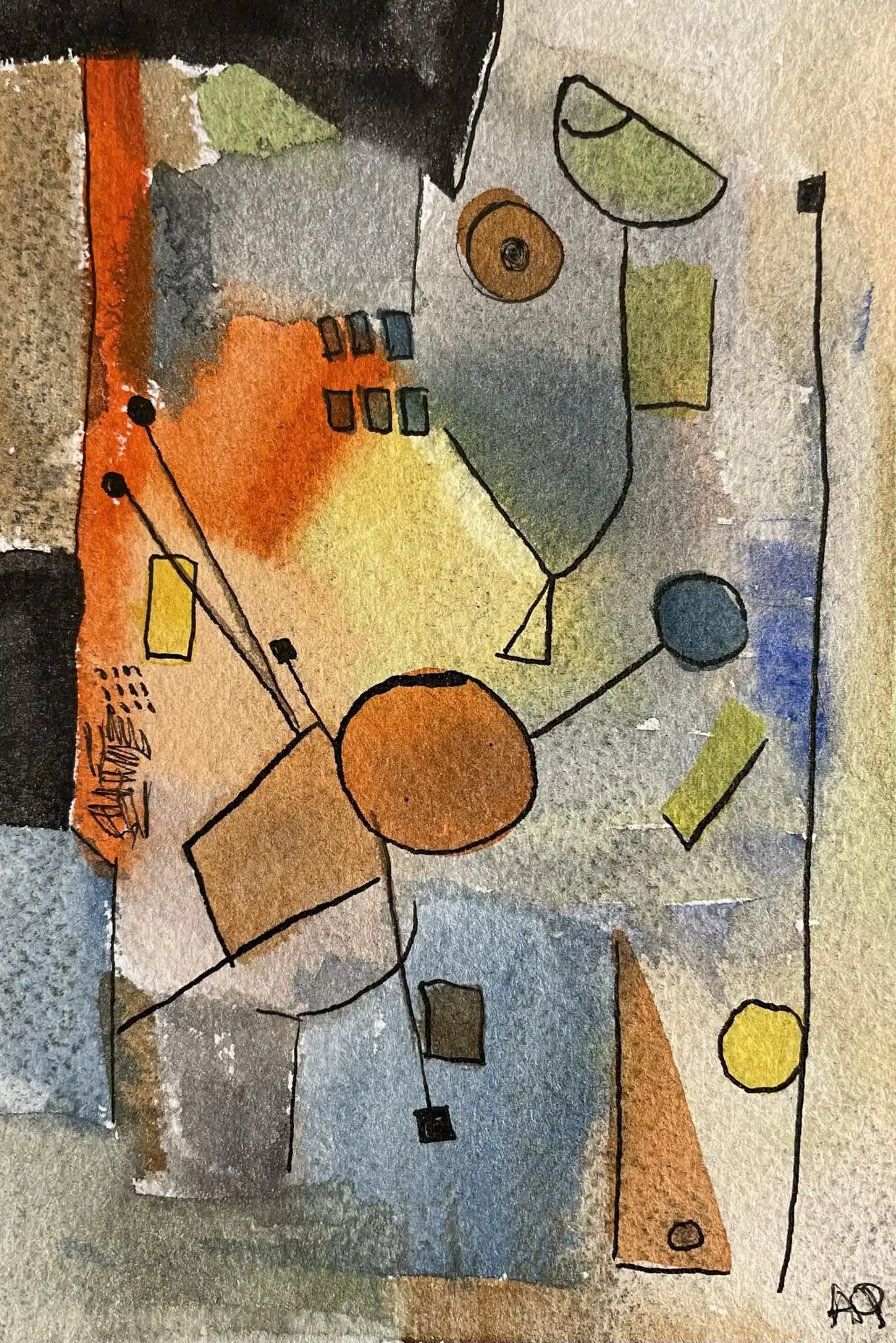 Watercolor titled Playgrounds