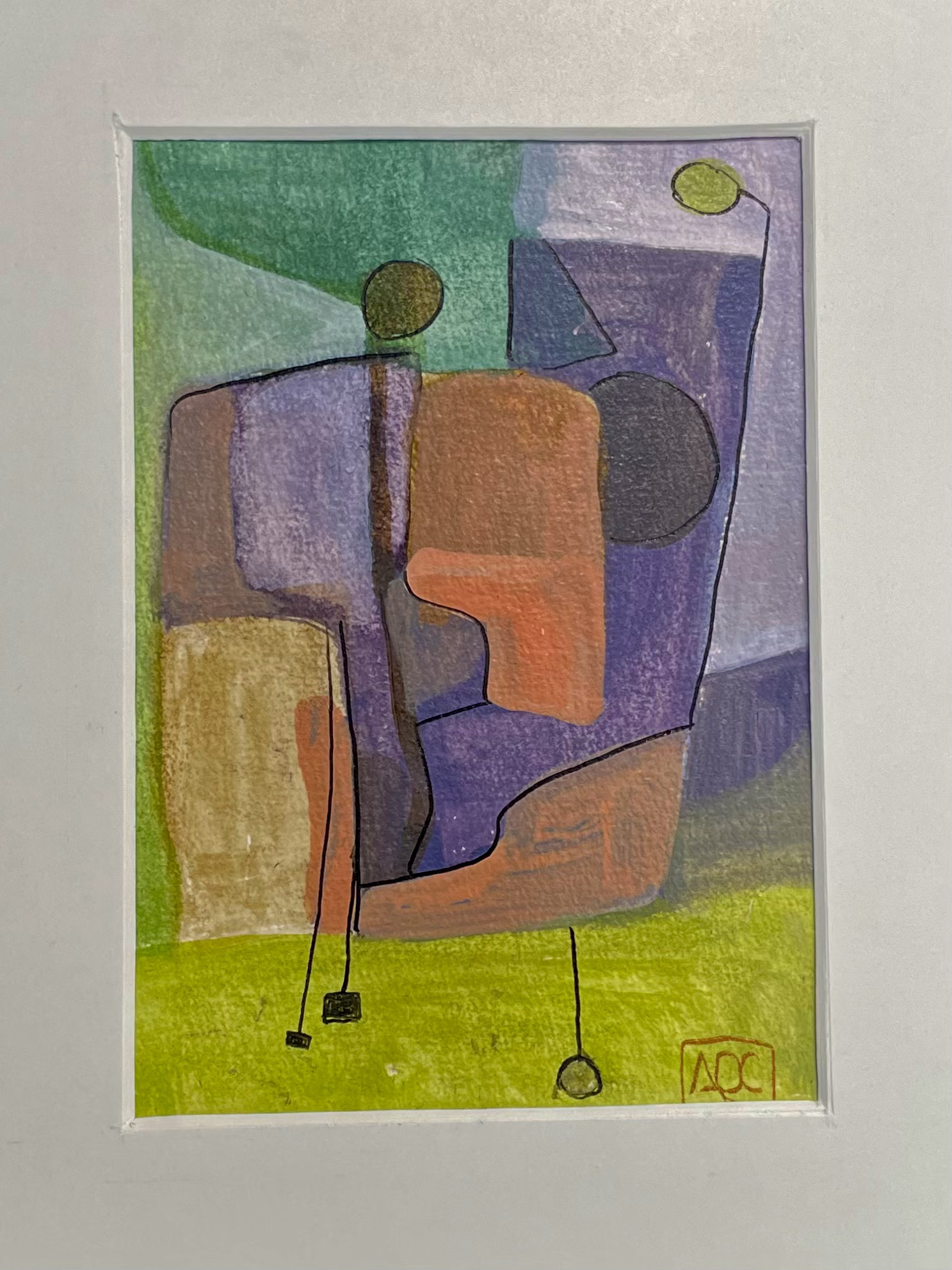 Watercolor titled Voyage