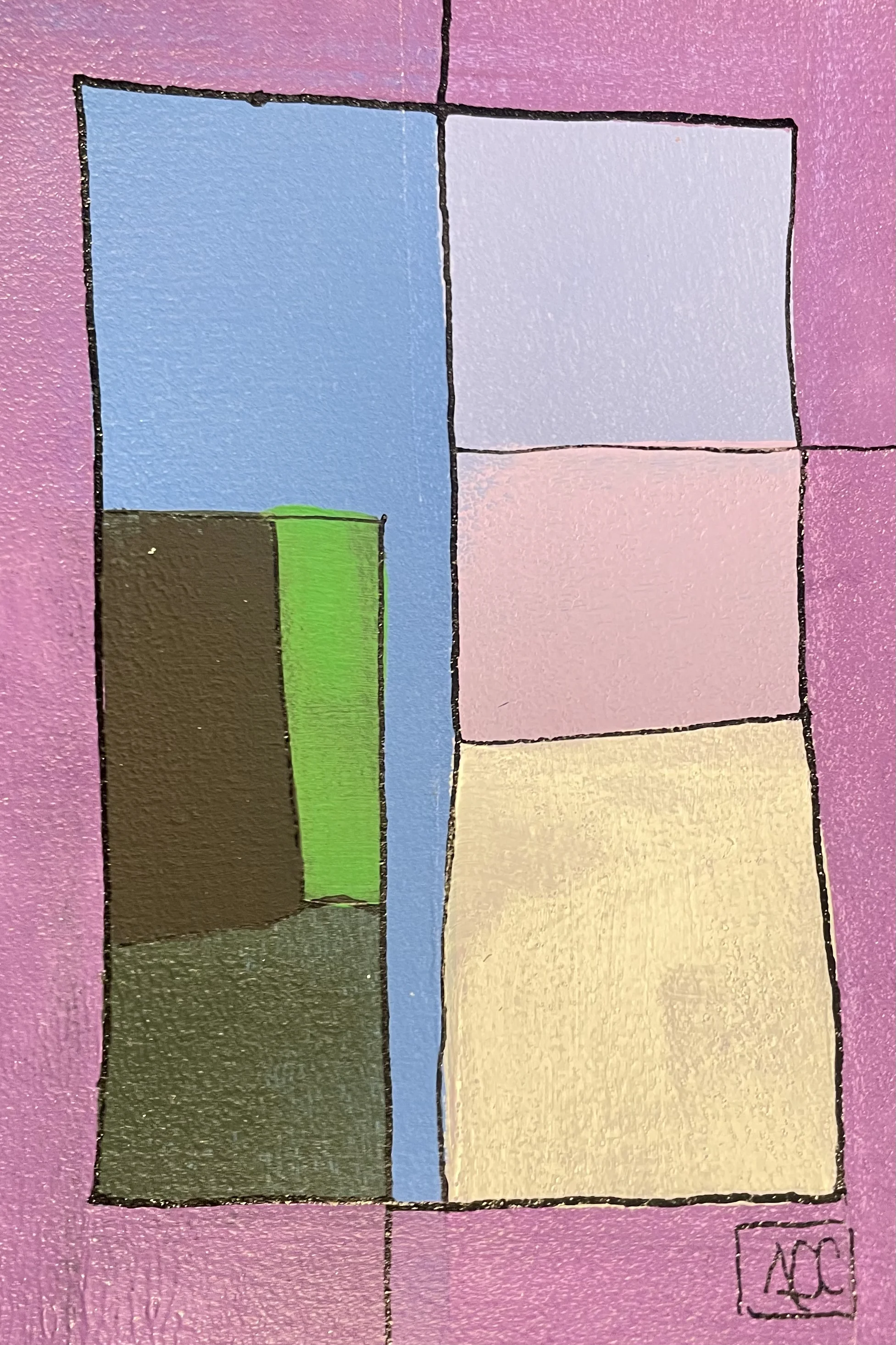 Acrylic titled B Major - Research on Harmony - Variations 8