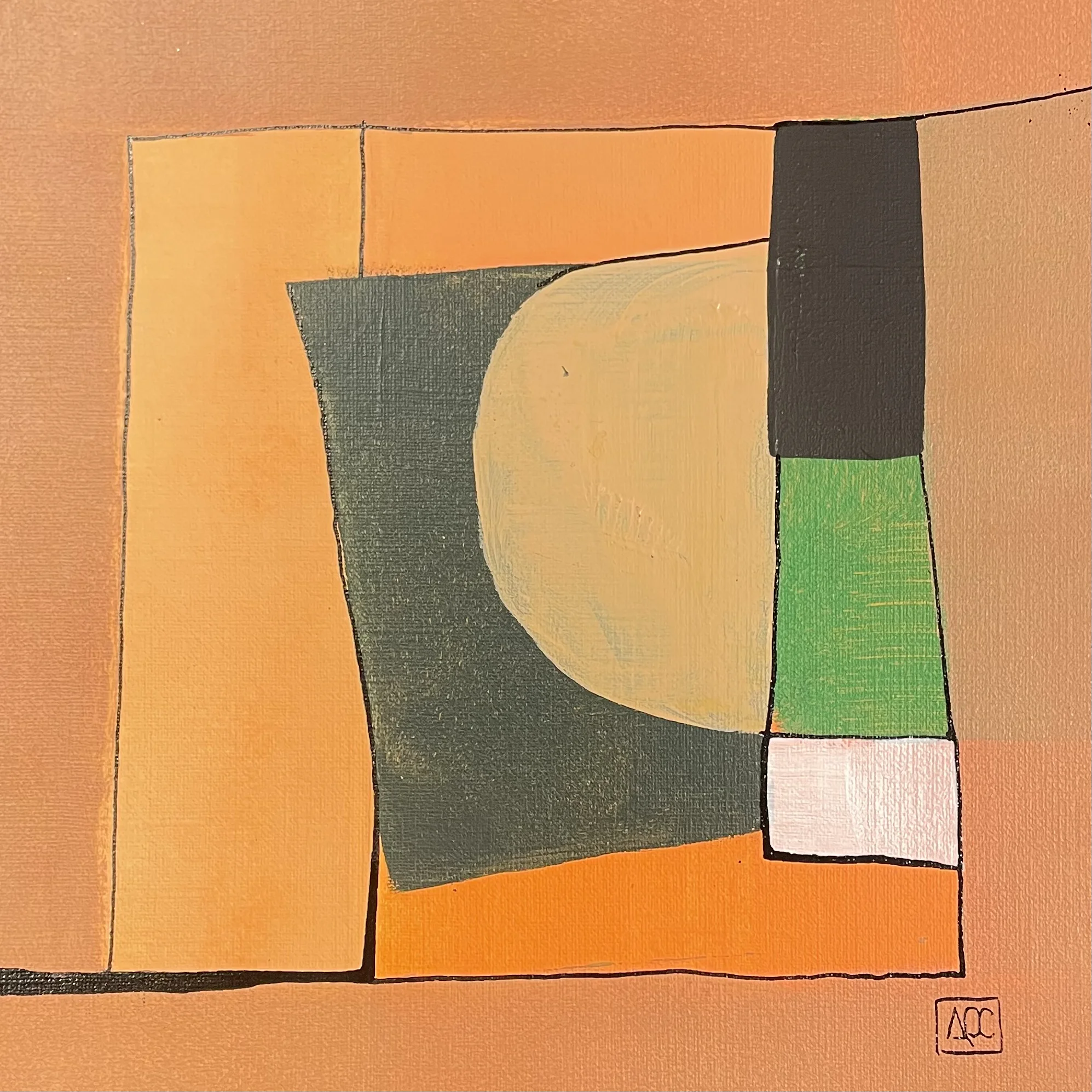 Acrylic titled D Major - Research on Harmony - Variations 15