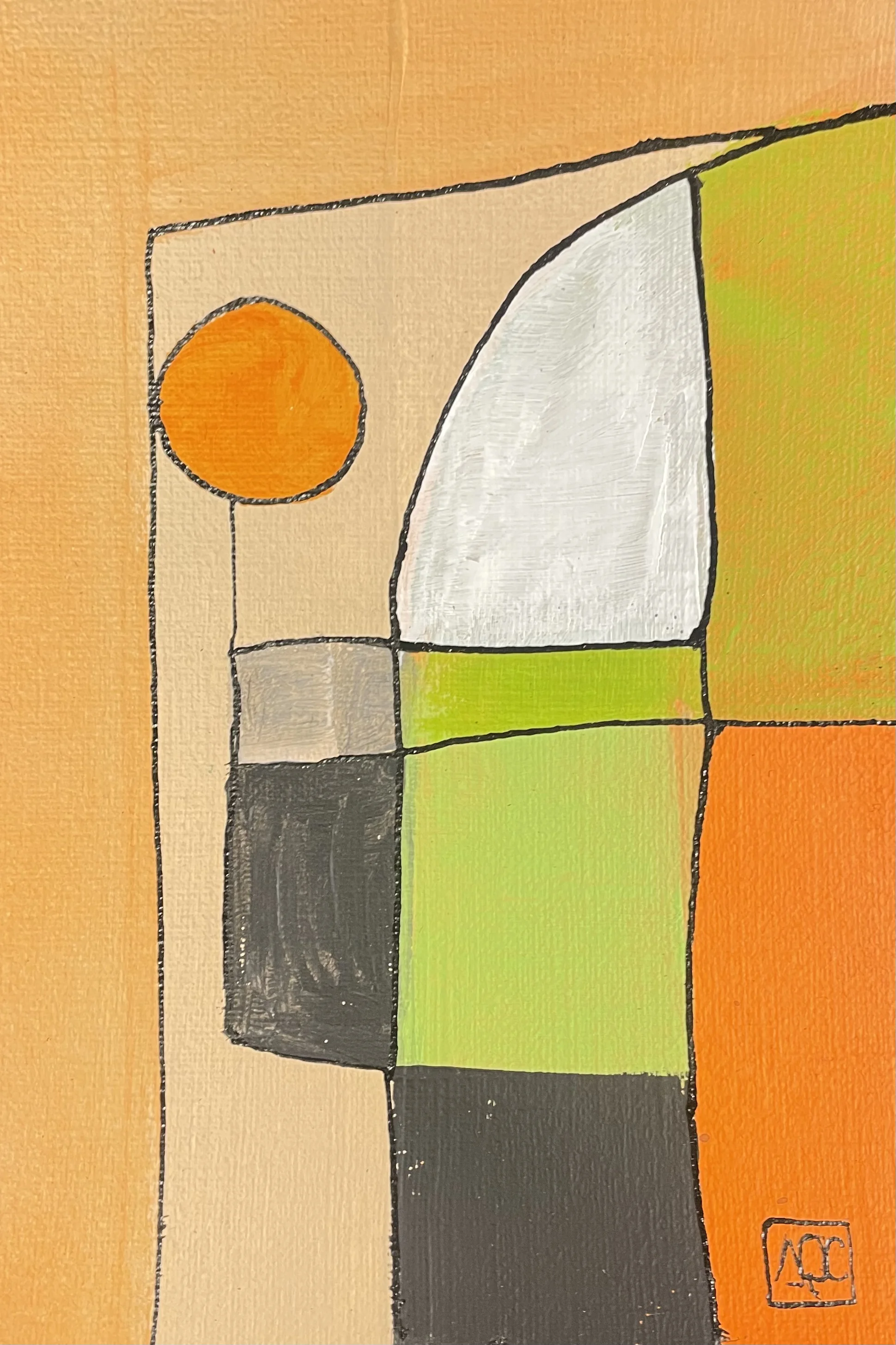 Acrylic titled G Major - Research on Harmony - Variations 10