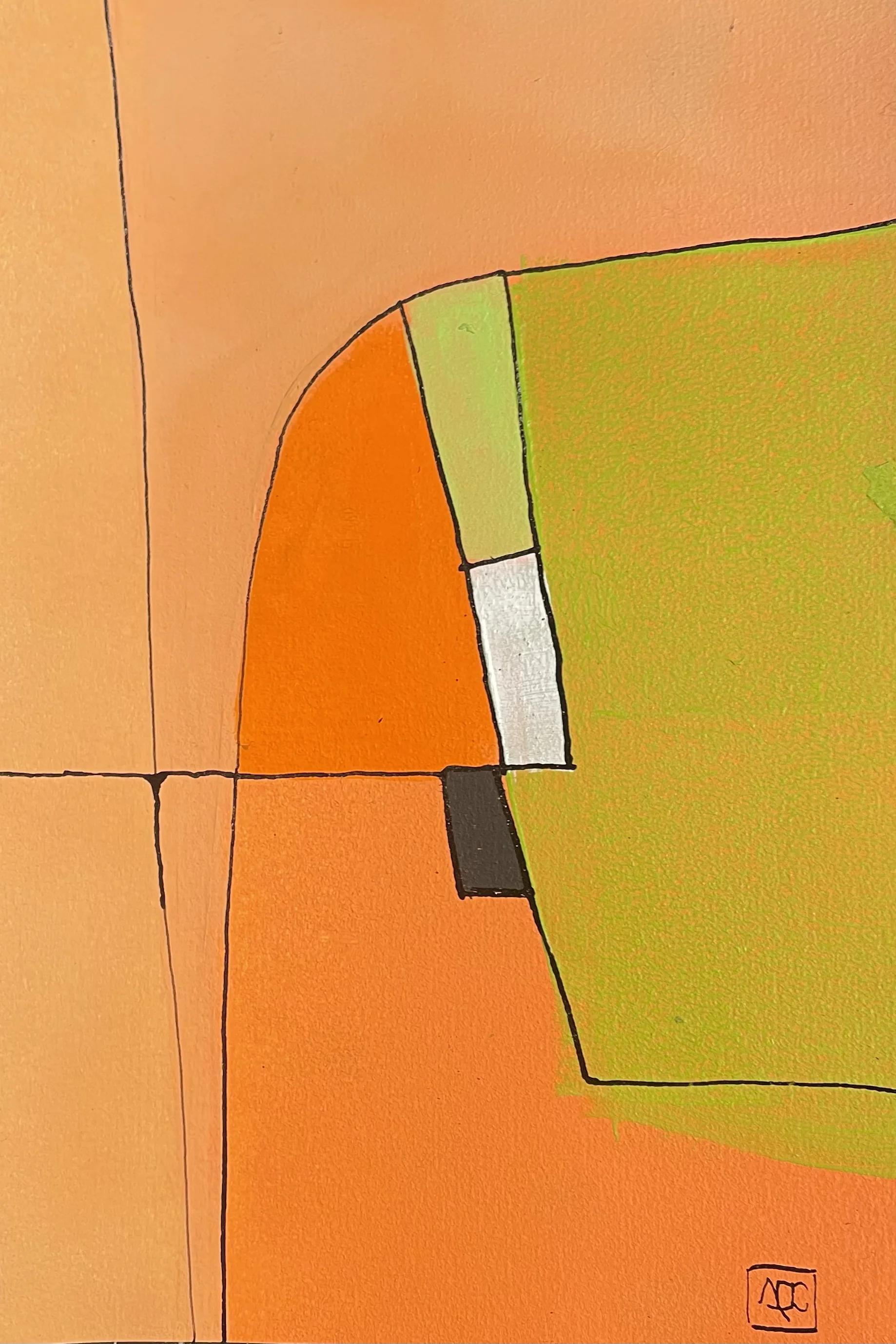 Acrylic titled G Major - Research on Harmony - Variations 11