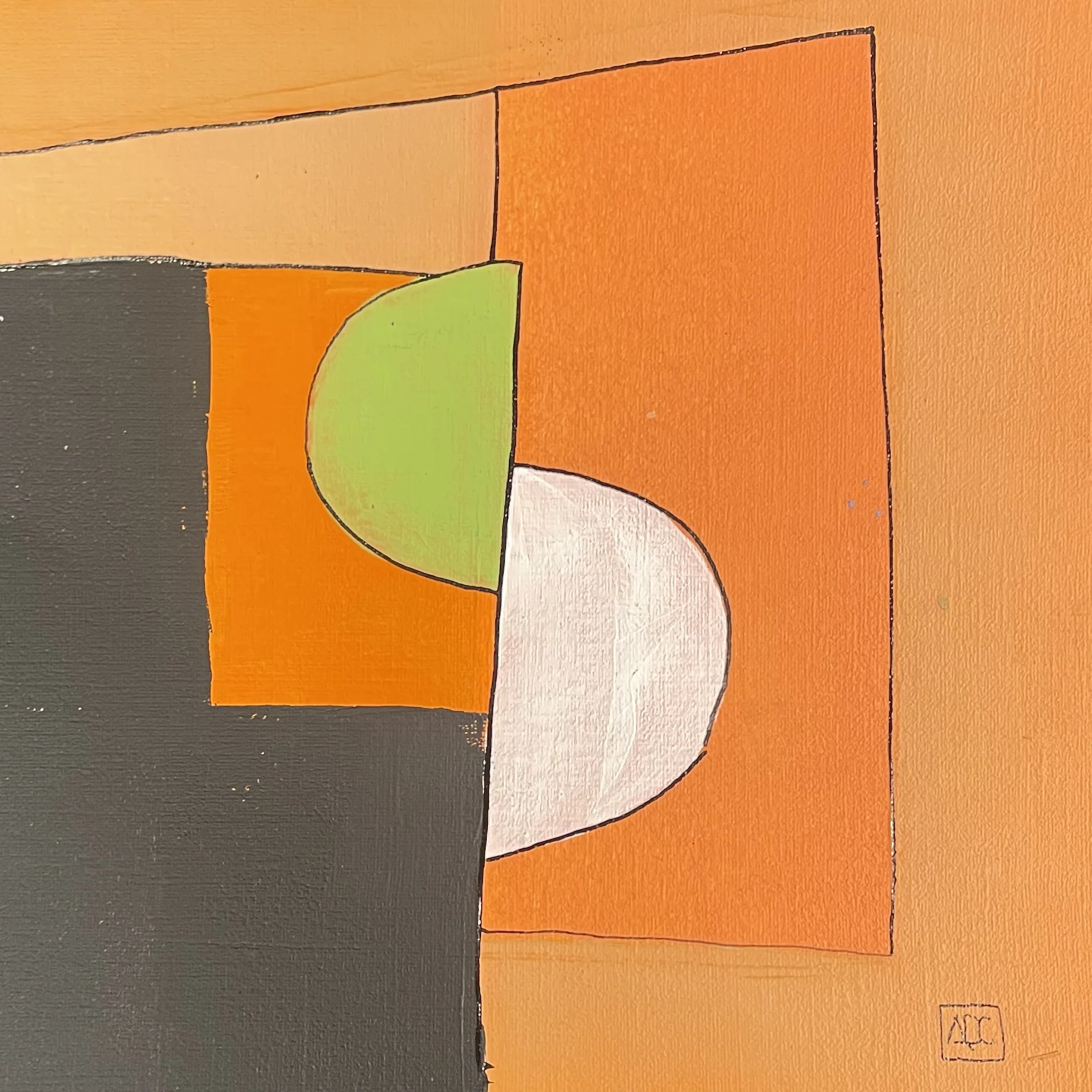 Acrylic titled G Major - Research on Harmony - Variations 12